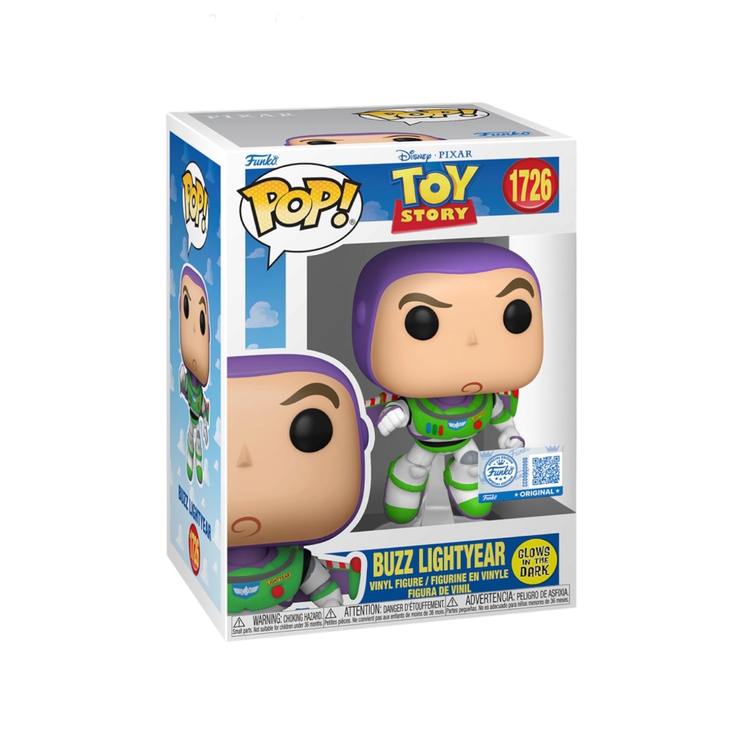 Buzz Lightyear (Glows in the Dark) #1726 Funko Pop! - Toy Story - Funko Exclusive