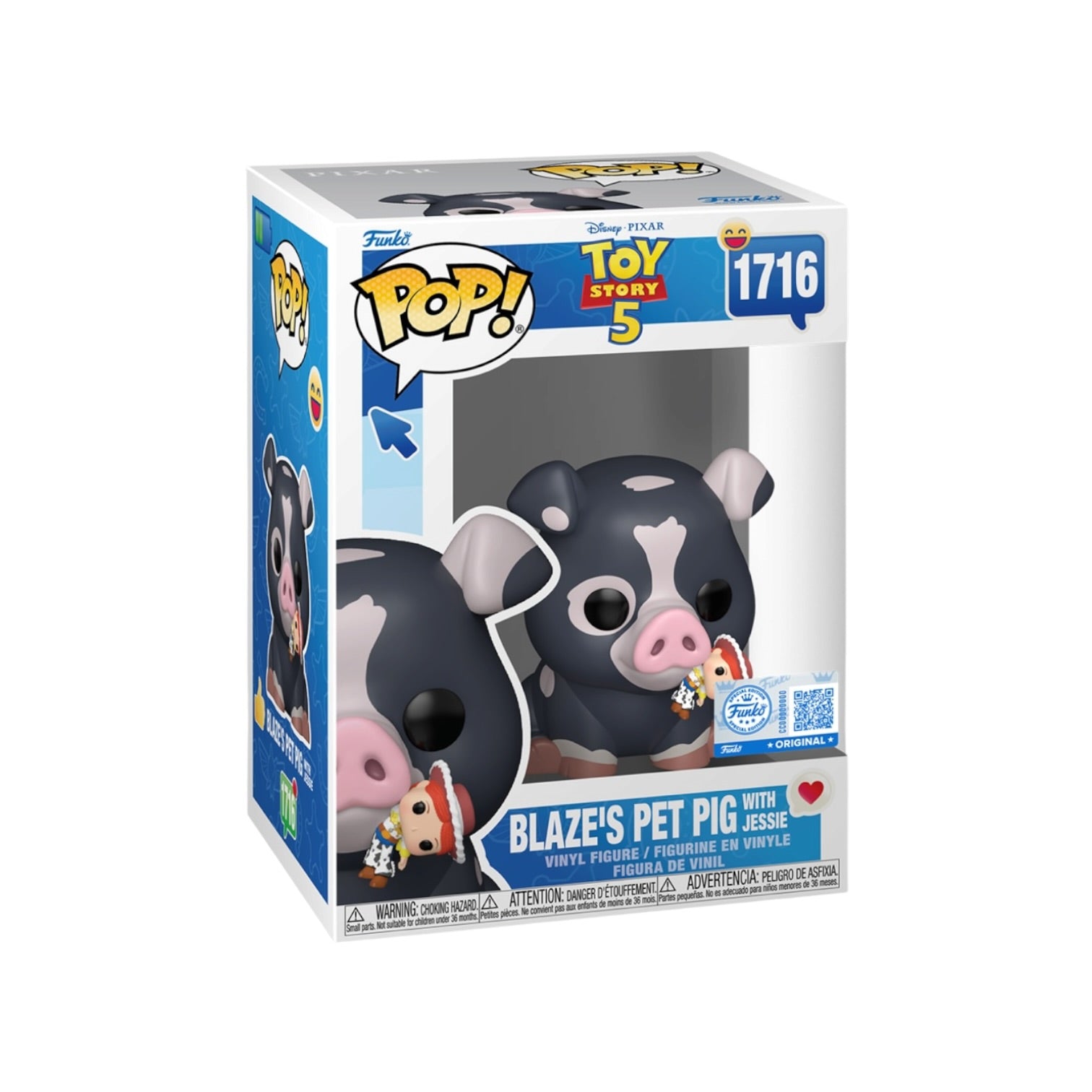 Blaze's Pet Pig with Jessie #1716 Funko Pop! - Toy Story 5 - Funko Exclusive