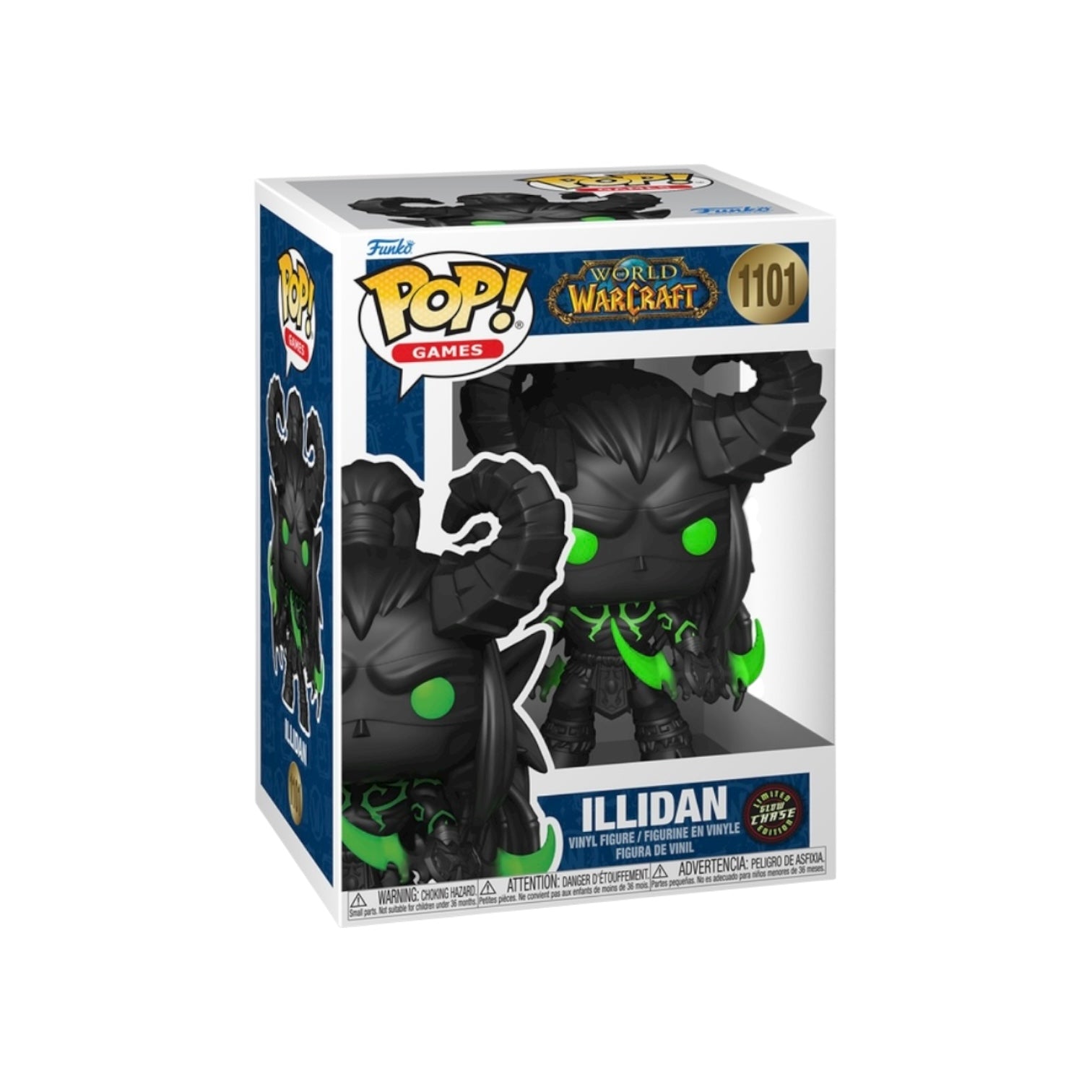 Illidan #1101 (Glow Chase) Funko Pop! - World of Warcraft: The War Within Box