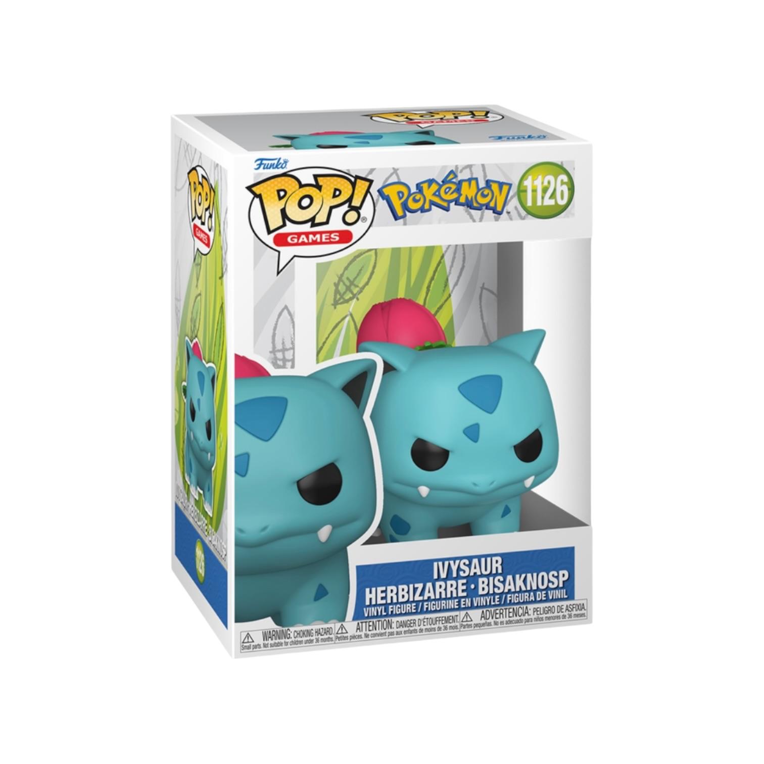 Funko Pop! Games Pokemon Ivysaur figure in packaging on a white background