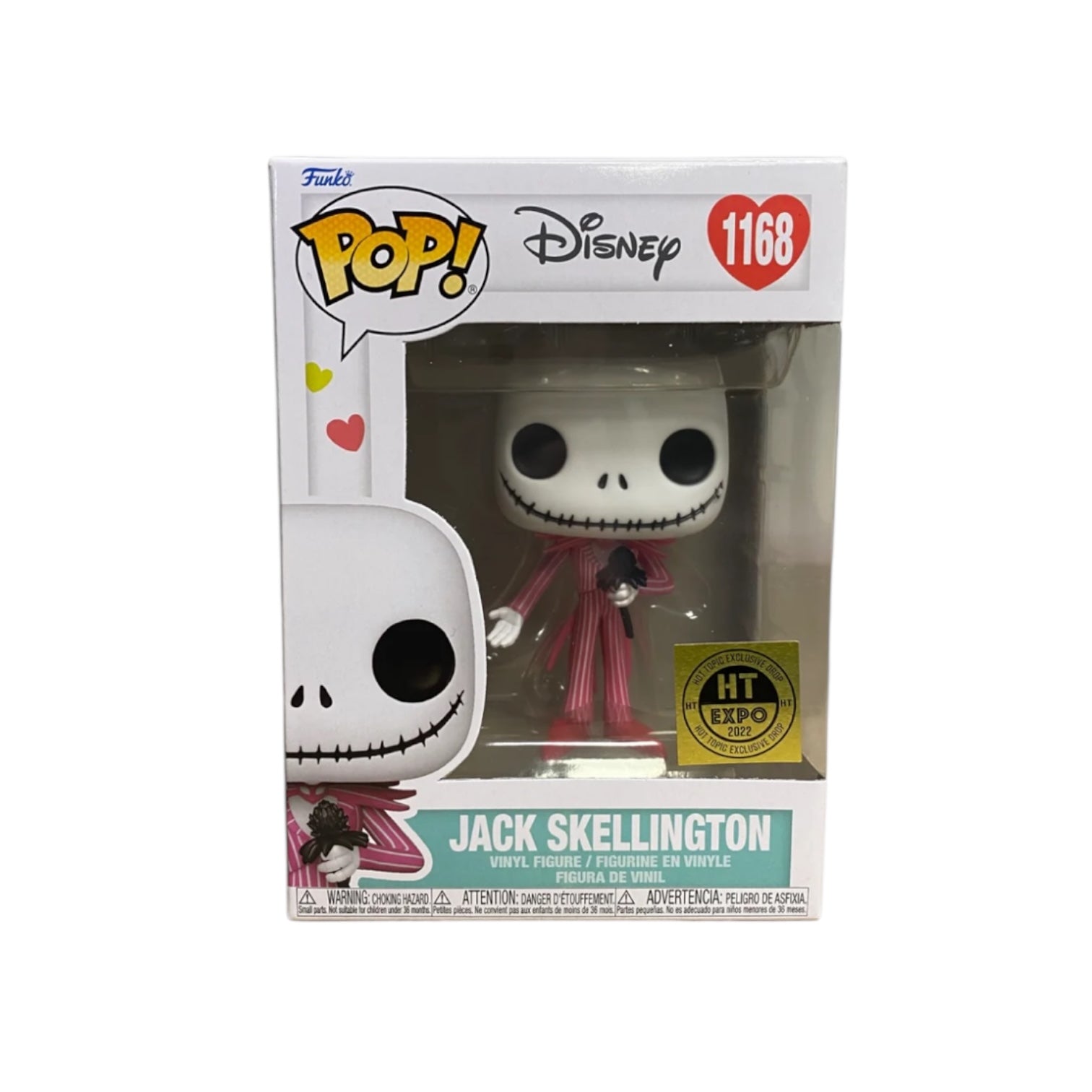Jack Skellington Funko POP! #1168 from The Nightmare Before Christmas, exclusive to Hot Topic at EXPO 2022.