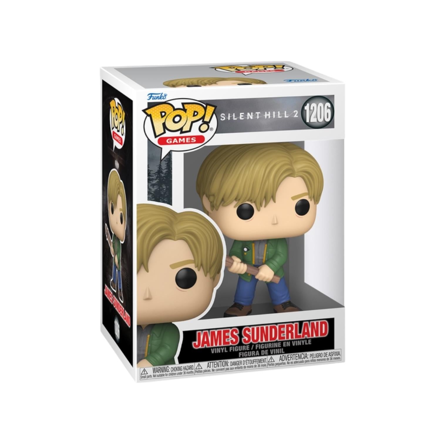 Funko Pop! vinyl figure packaging for James Sunderland from Silent Hill 2 on a white background