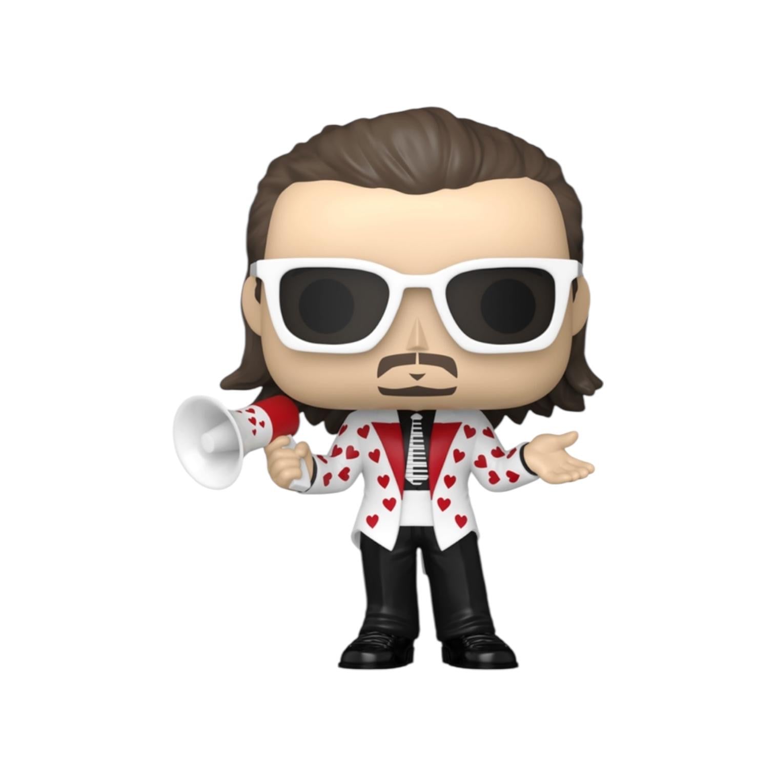 Funko Pop! vinyl figure of a person with sunglasses and a heart-patterned shirt on a white background
