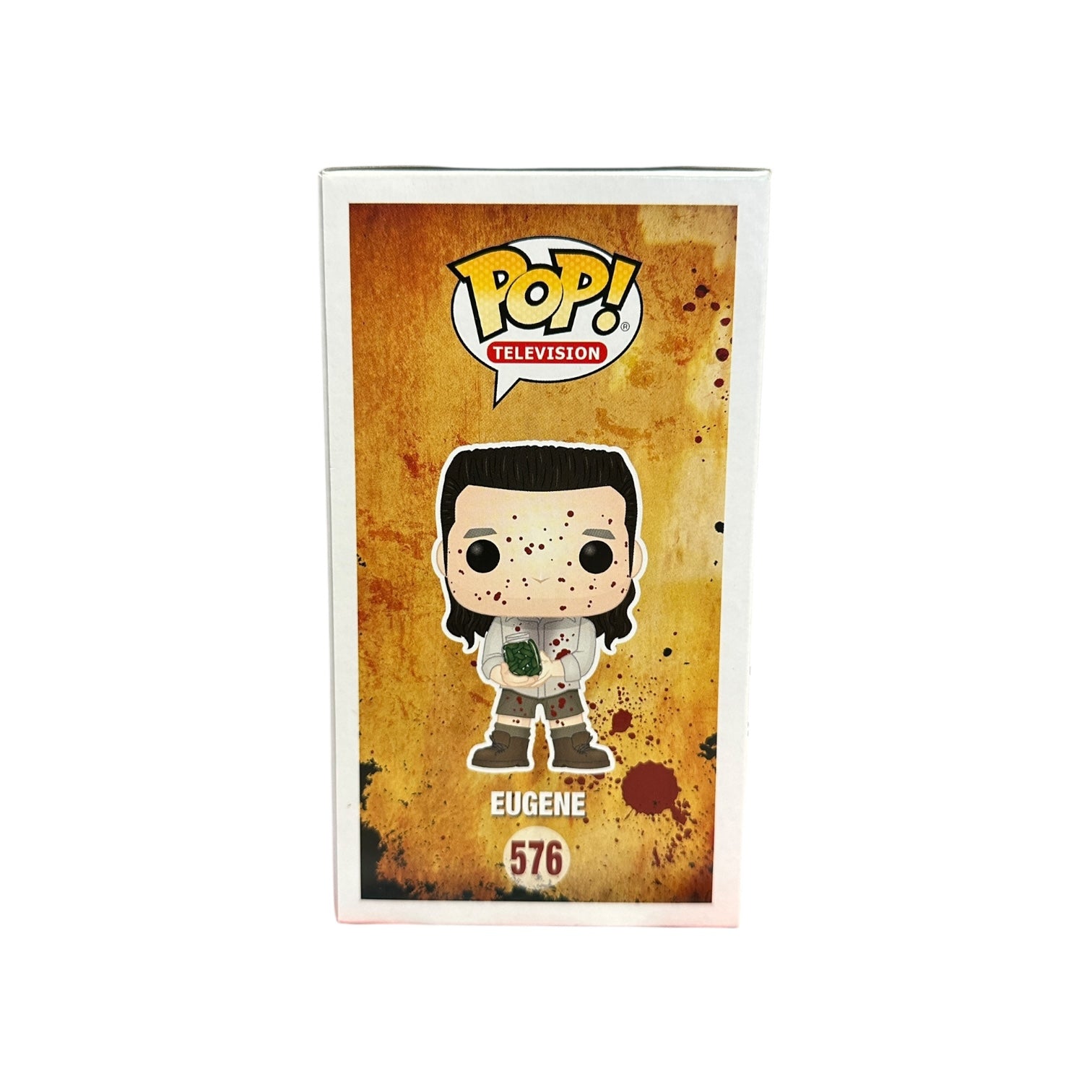 Josh McDermitt Signed Eugene #576 (Bloody) Funko Pop! - The Walking Dead - Supply Drop Exclusive Side