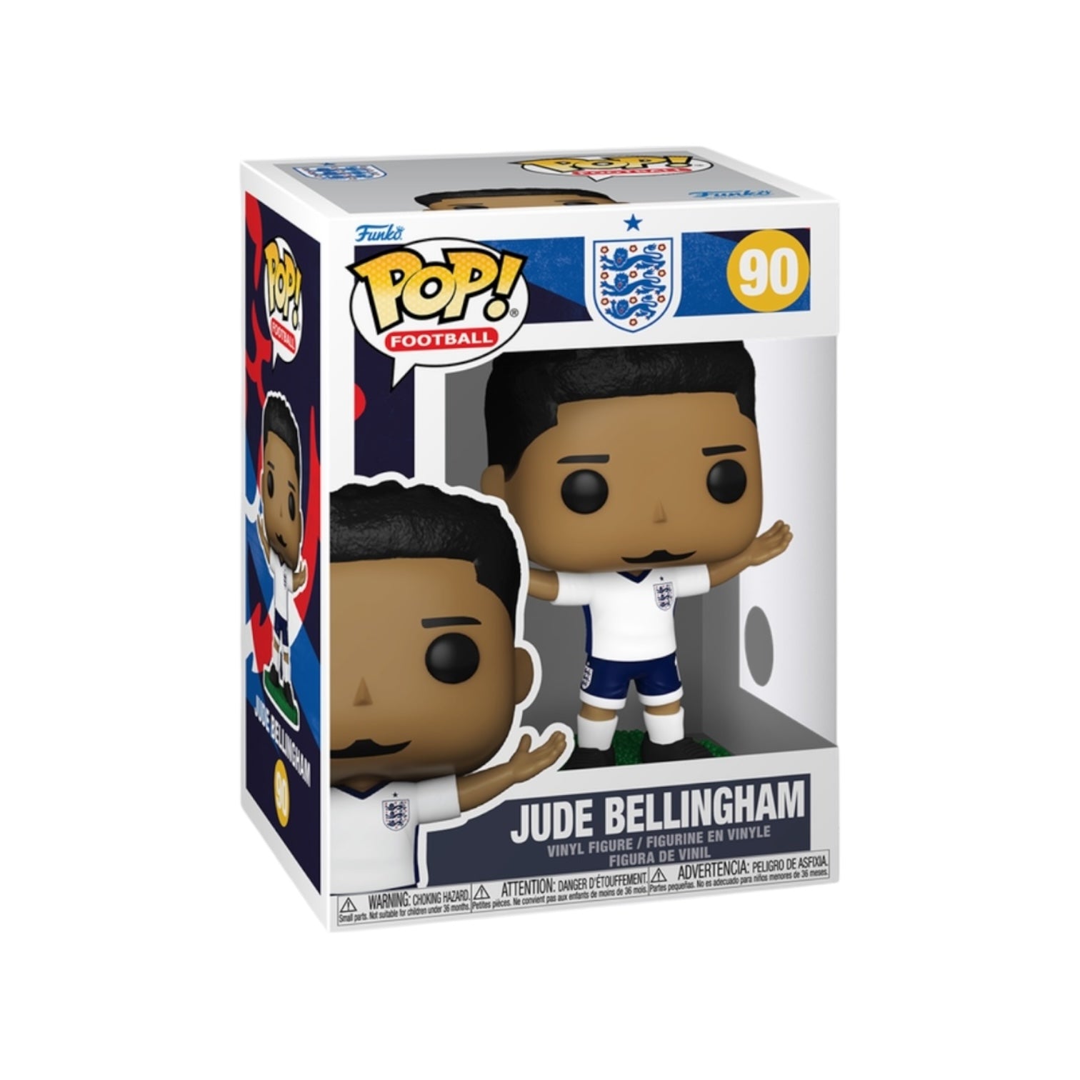Jude Bellingham in his England Kit in Funko packaging 