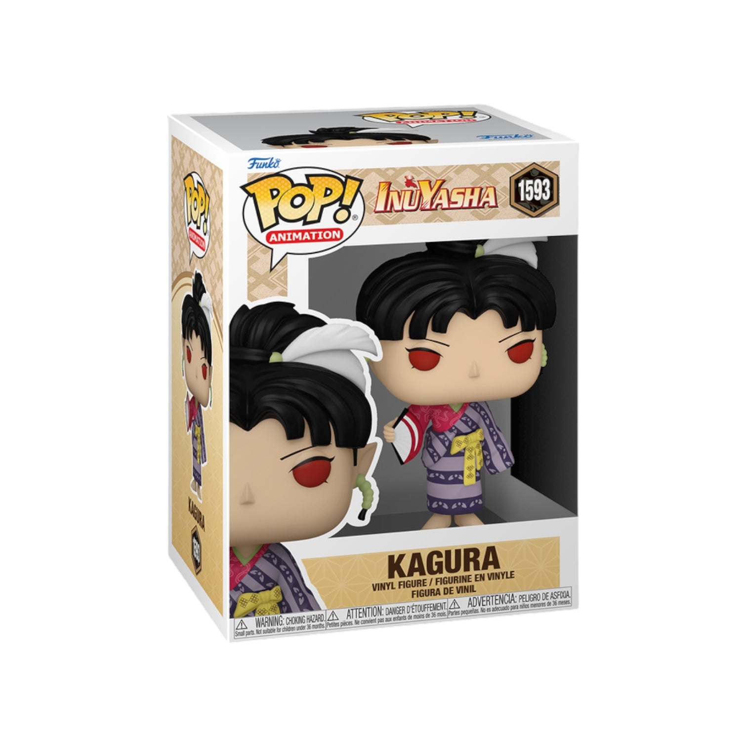 Kagura Funko Pop! from InuYasha, showcasing her detailed design with a fan, perfect for collectors.