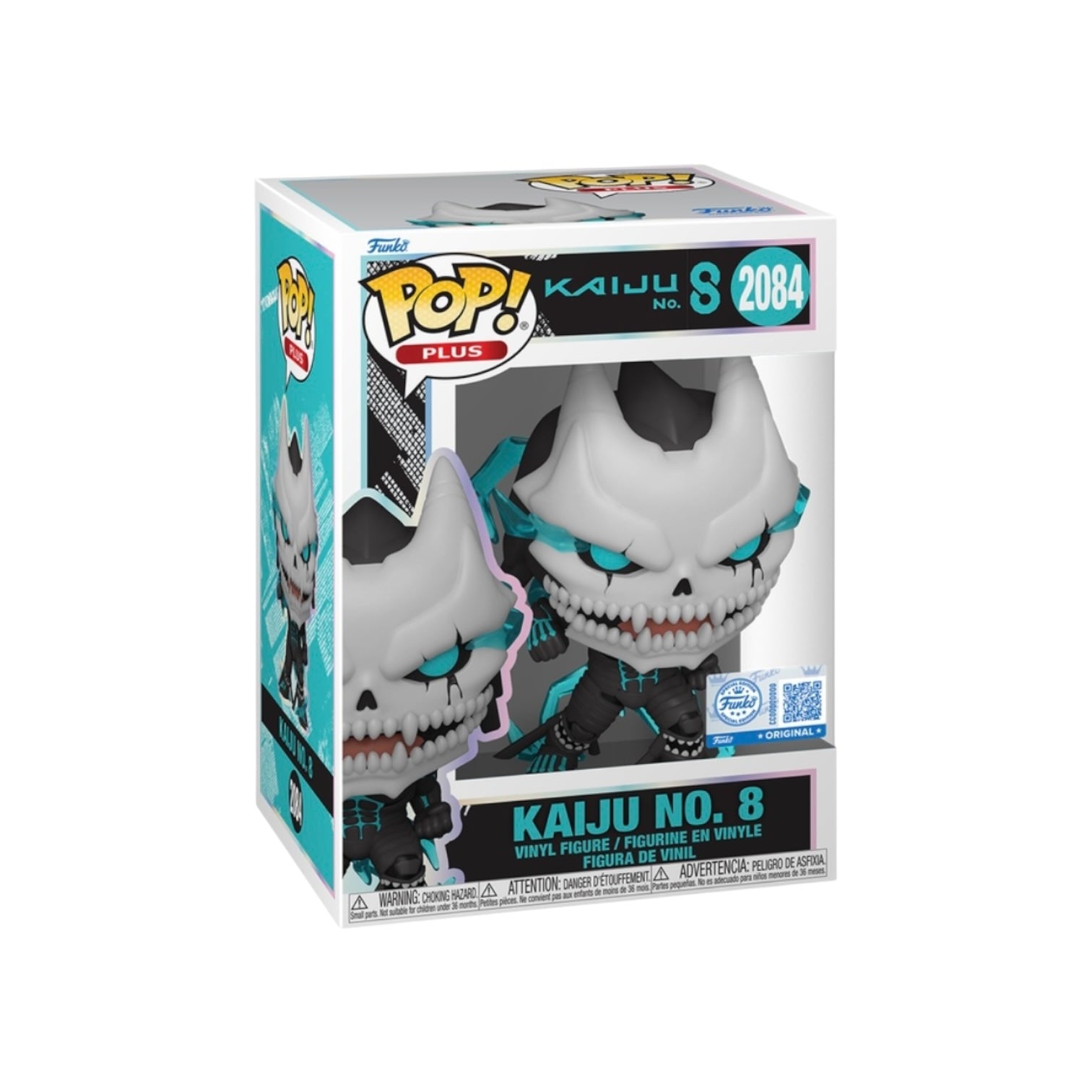 Funko Pop! Kaiju No. 8 packaging on a white background