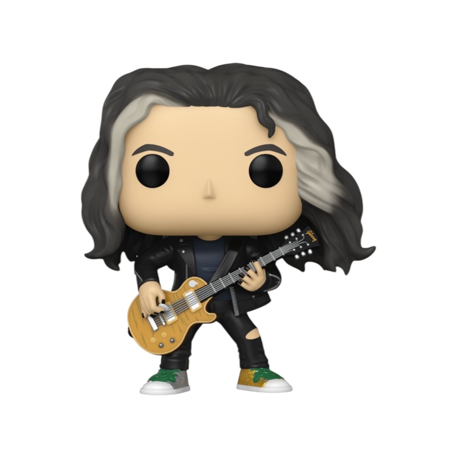 Funko Pop! vinyl figure of a musician with long hair holding a guitar on a white background
