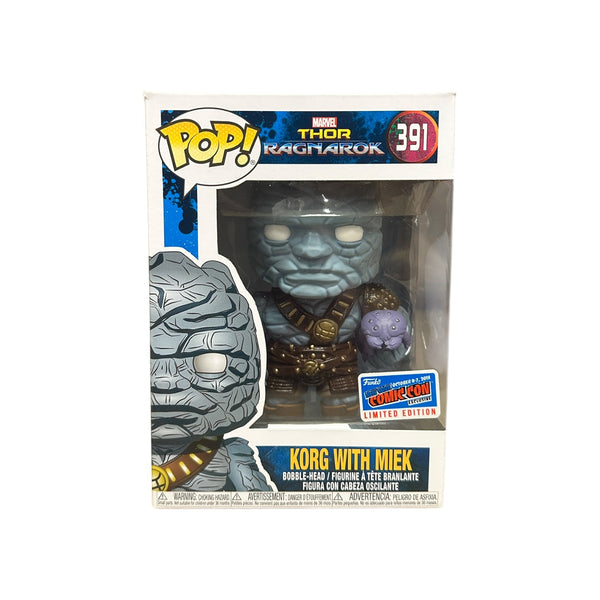 Korg with Miek Funko Pop Thor: Ragnarok Marvel NYCC 2018
