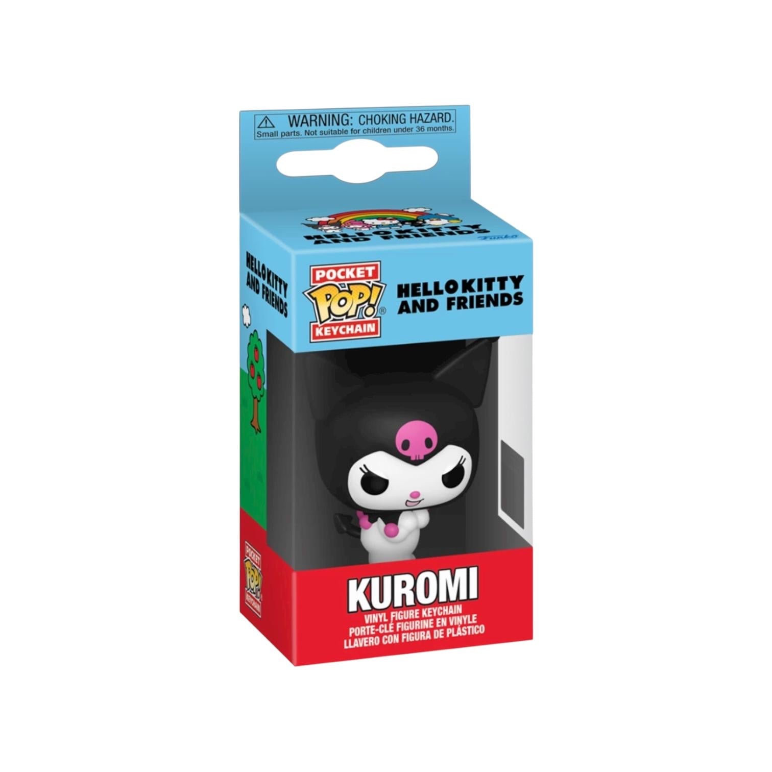 Funko Pop! vinyl figure packaging for Kuromi with Hello Kitty and Friends branding.
