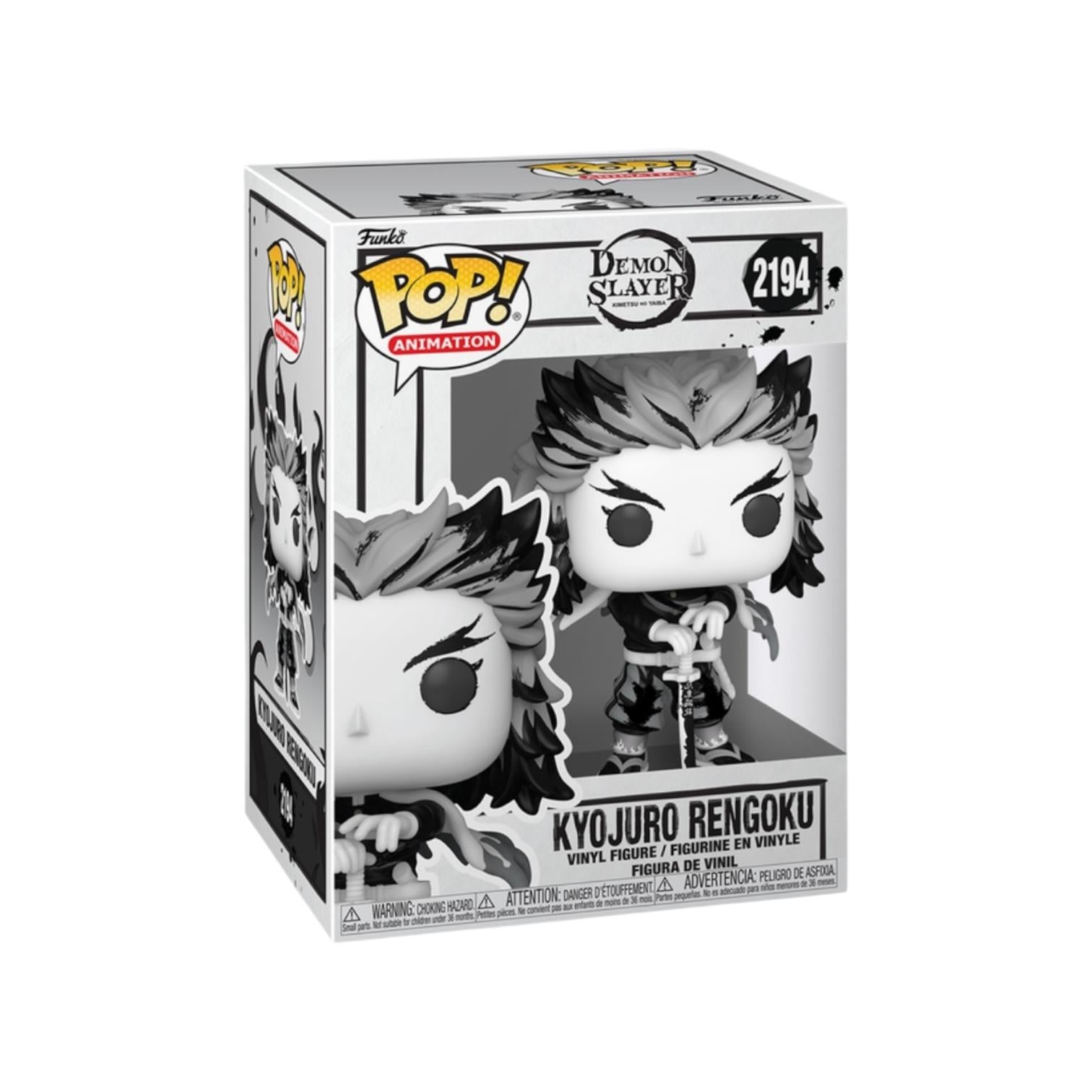 Funko Pop! vinyl figure of Kyojuro Rengoku from Demon Slayer in packaging on a white background