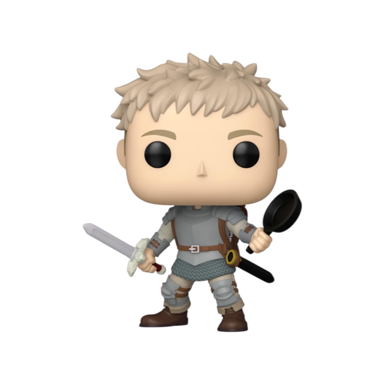 Funko Pop! vinyl figure of a character with spiky hair, holding a sword and frying pan on a white background
