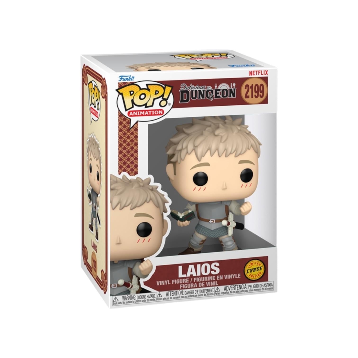 Funko Pop! vinyl figure packaging for Laios from Dungeons & Dragons on a white background