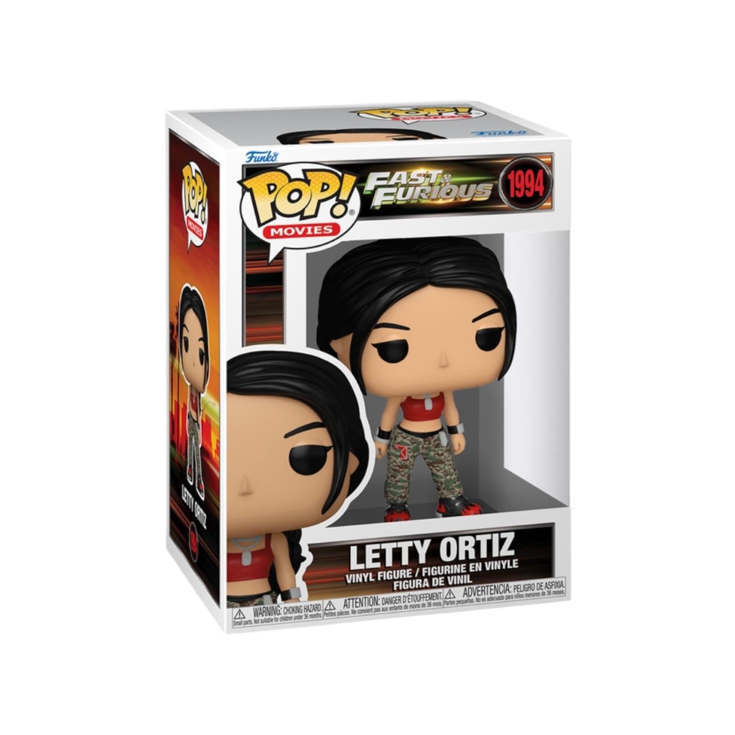 Funko Pop! vinyl figure packaging of Letty Ortiz from Fast & Furious series