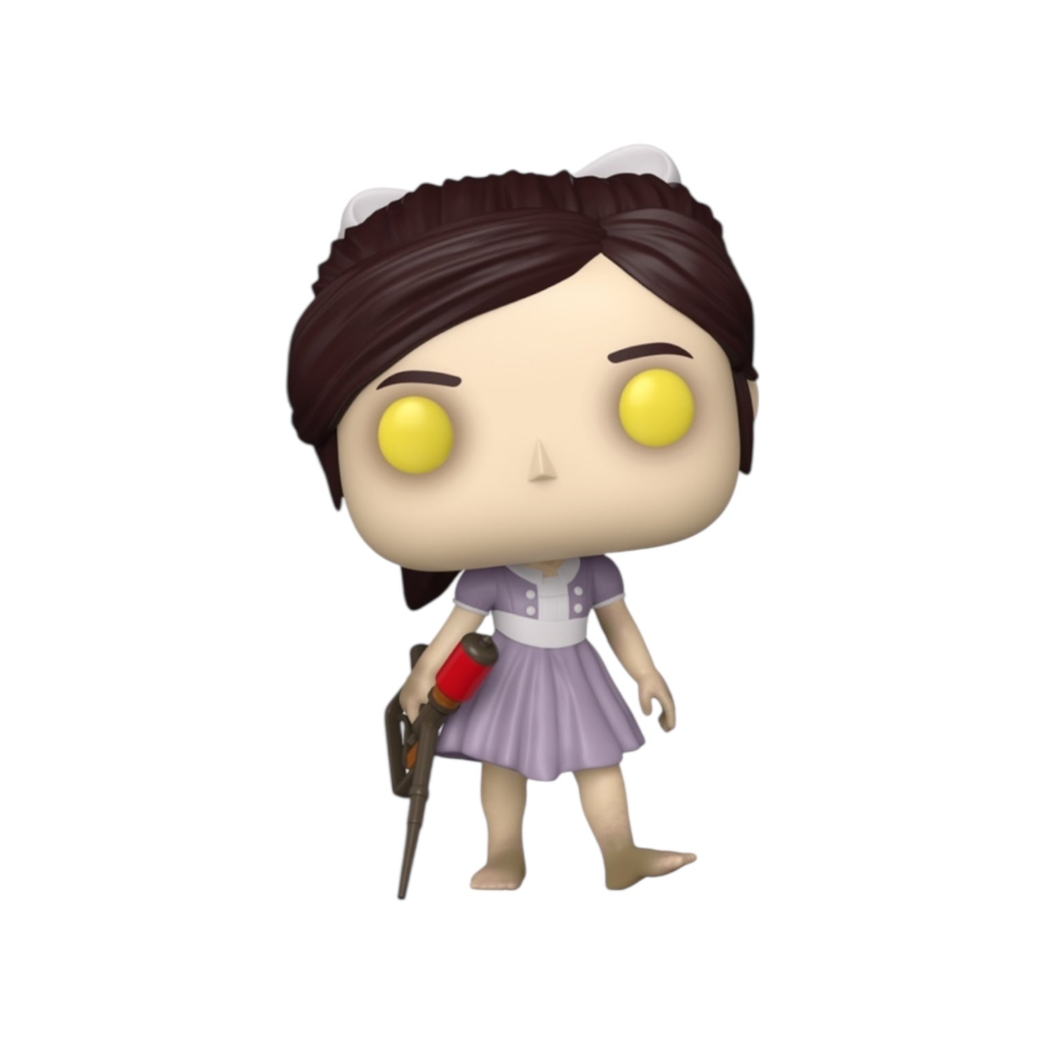 Funko Pop! vinyl figure with a character in a purple dress and cat ears on a white background