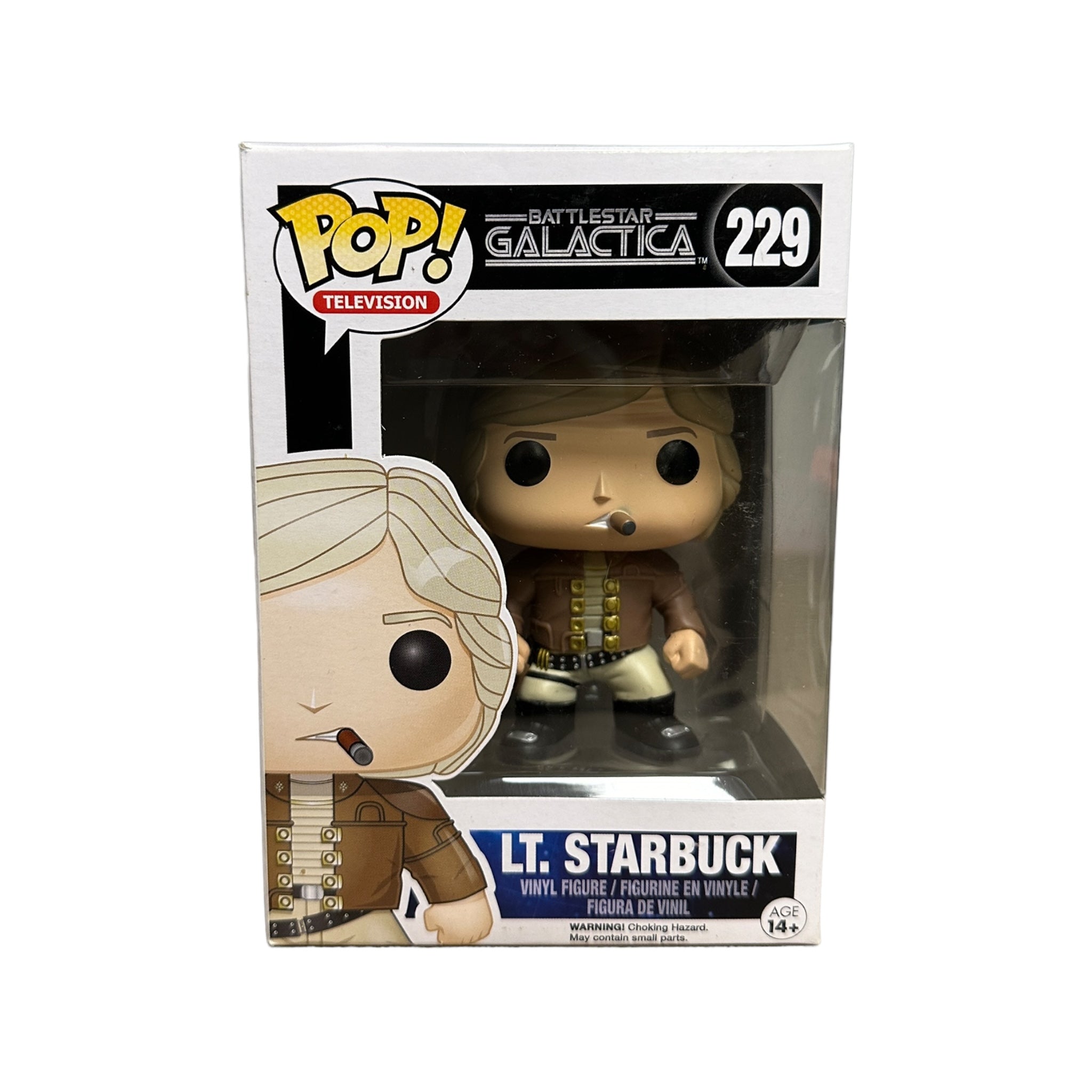 Lt. Starbuck #229 Funko Pop! from Battlestar Galactica, 2015 release, rated 7.5/10 for condition.