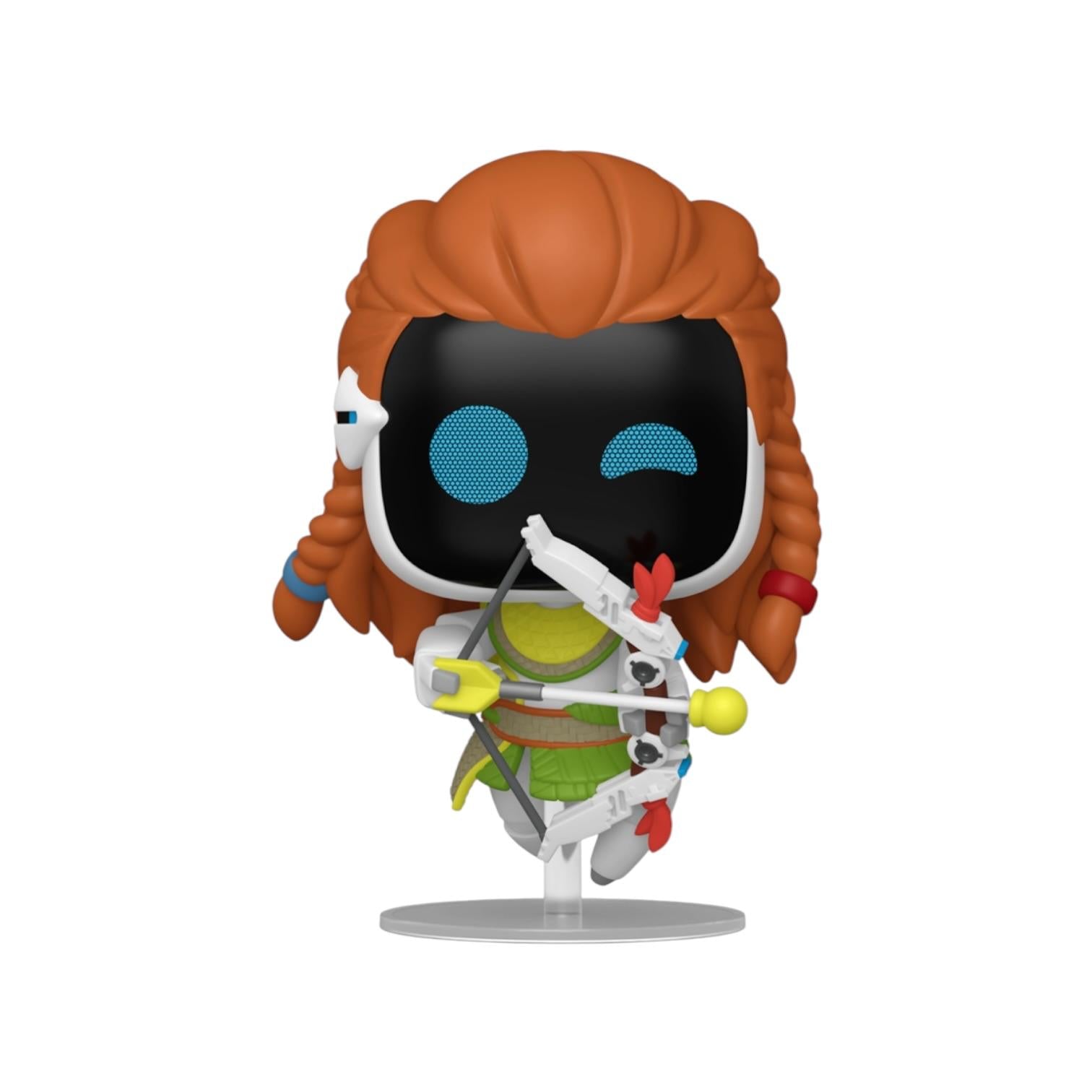 Funko Pop! vinyl figure with orange hair and black mask on a white background