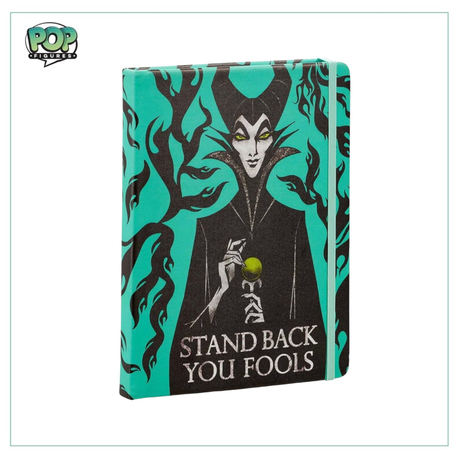 Maleficent Funko notebook featuring Disney Villains design with vibrant colors and iconic character imagery.