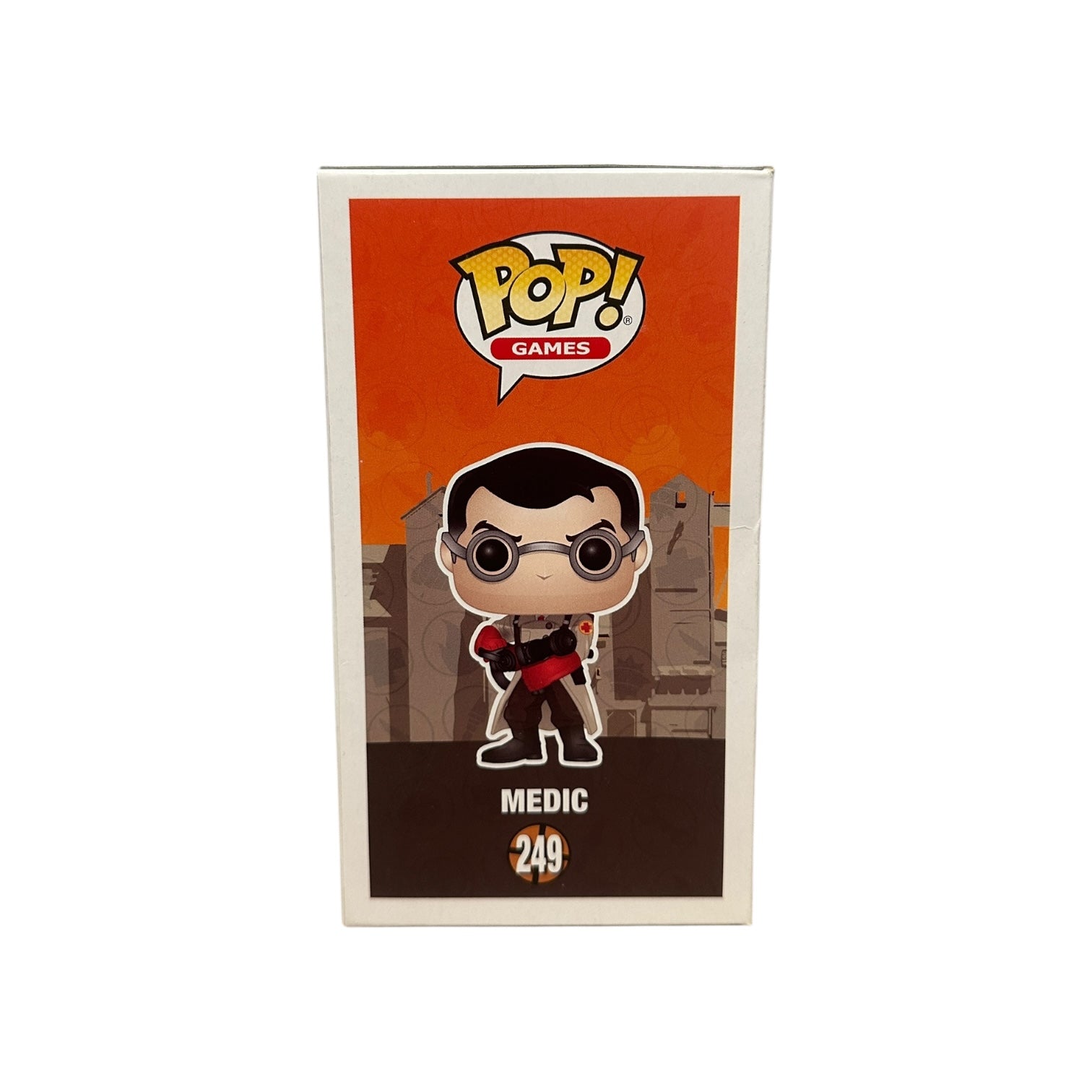Funko Pop! vinyl of Medic side of box