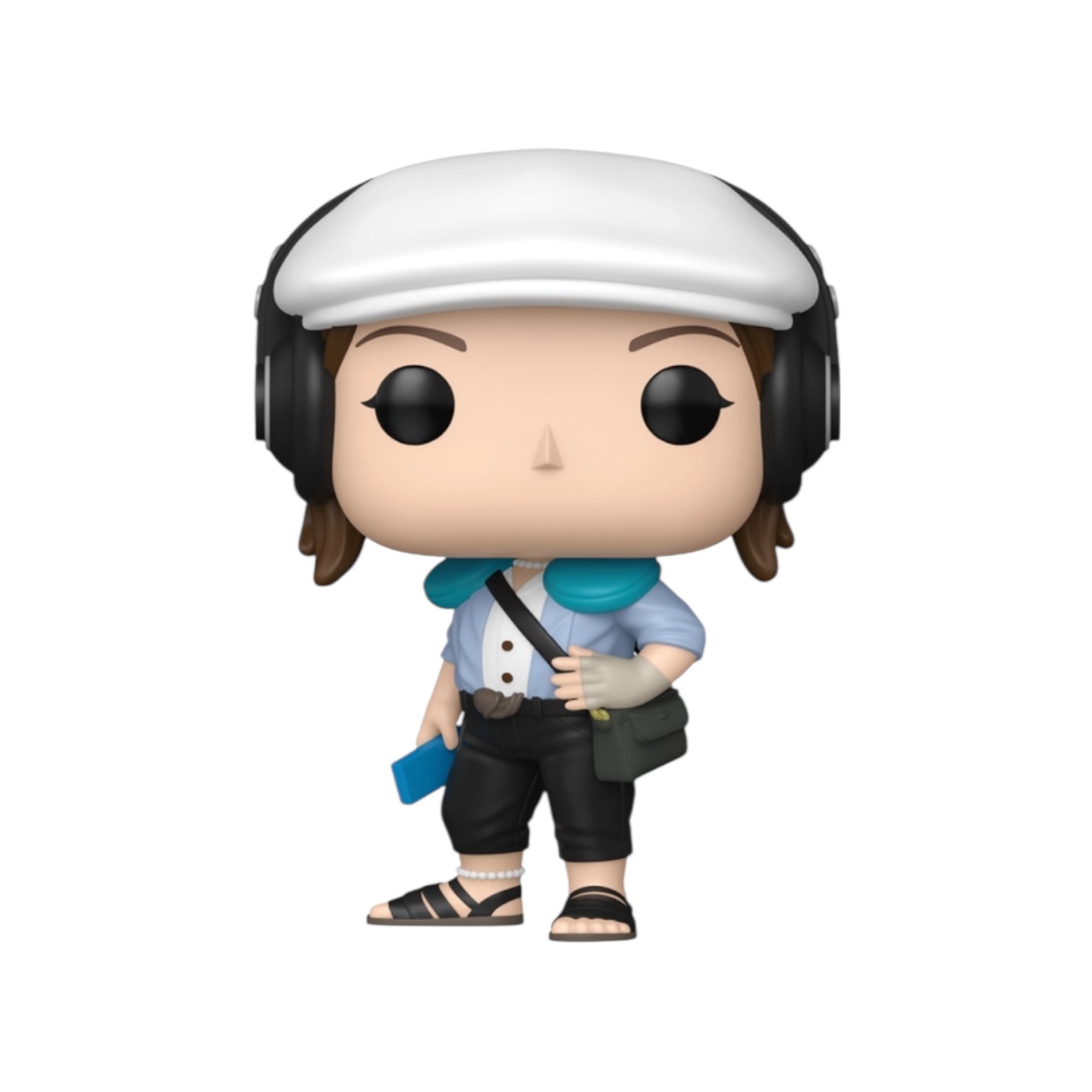 Funko Pop! vinyl figure with a white helmet and headphones on a white background