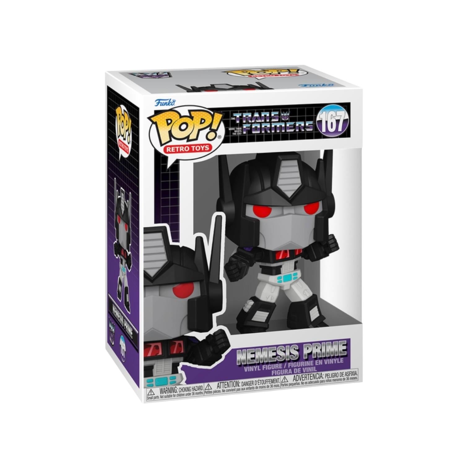 Funko Pop! vinyl figure of Nemesis Prime from Transformers in packaging on a white background