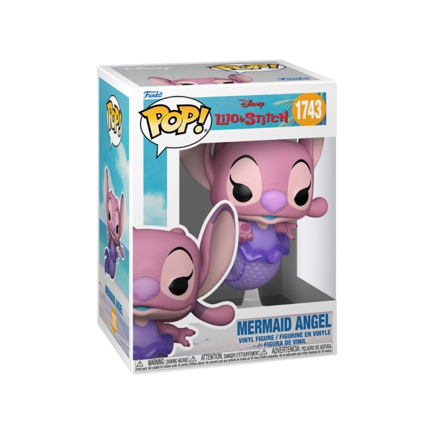 Funko Pop! Disney Lilo & Stitch Mermaid Angel vinyl figure in packaging on a white background