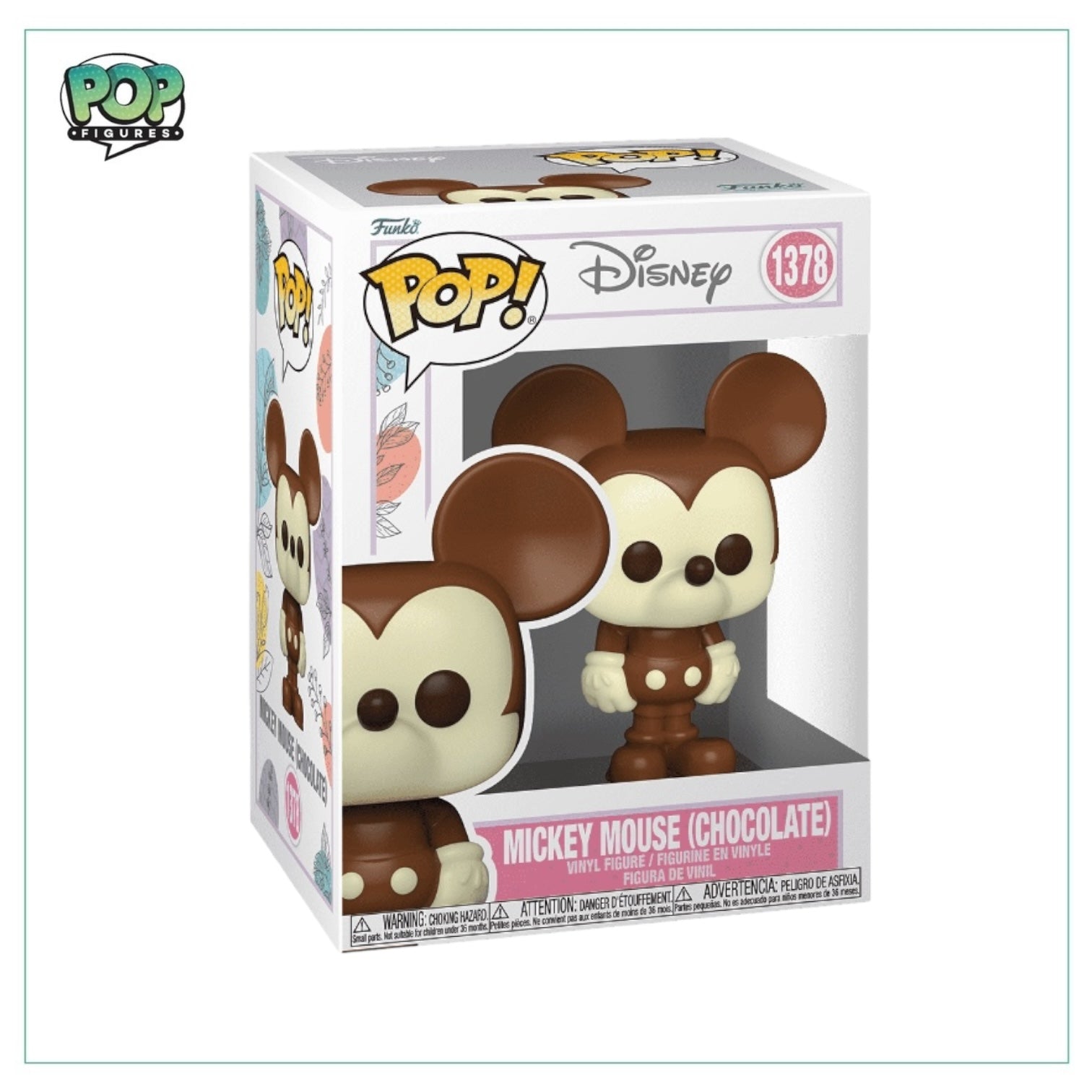 Mickey Mouse Chocolate Funko Pop! figure, featuring Mickey in a chocolate-themed design, part of the Disney collection.