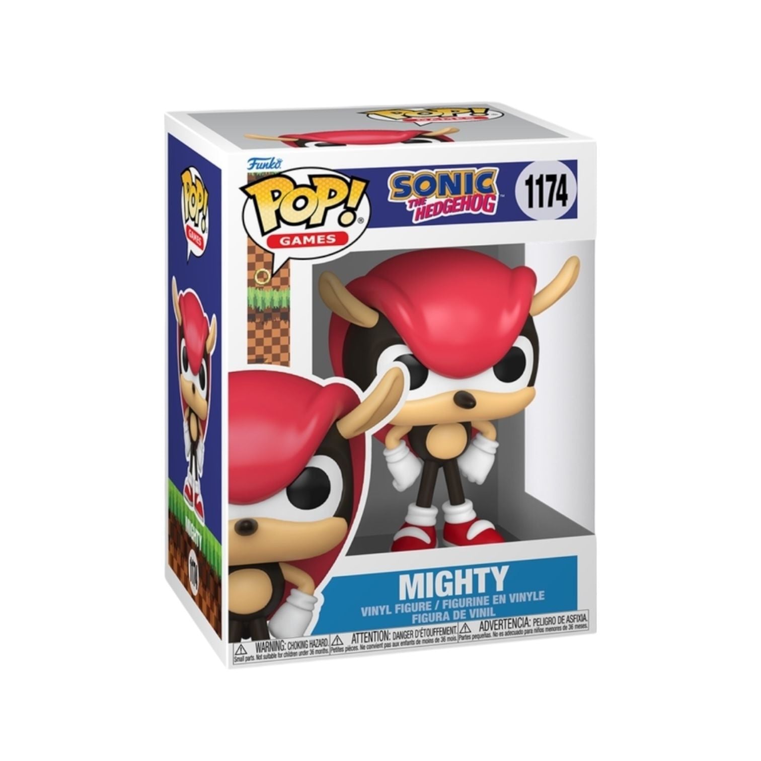 Funko Pop! vinyl figure packaging with Sonic the Hedgehog branding
