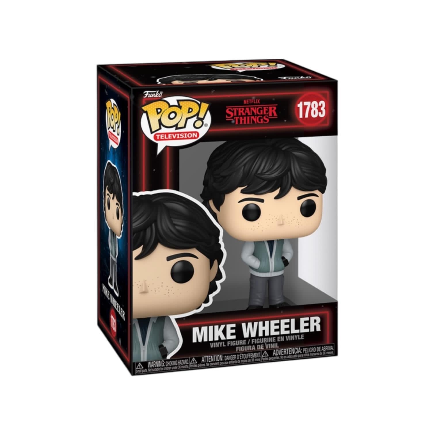 Funko Pop! vinyl figure packaging for Mike Wheeler from Stranger Things