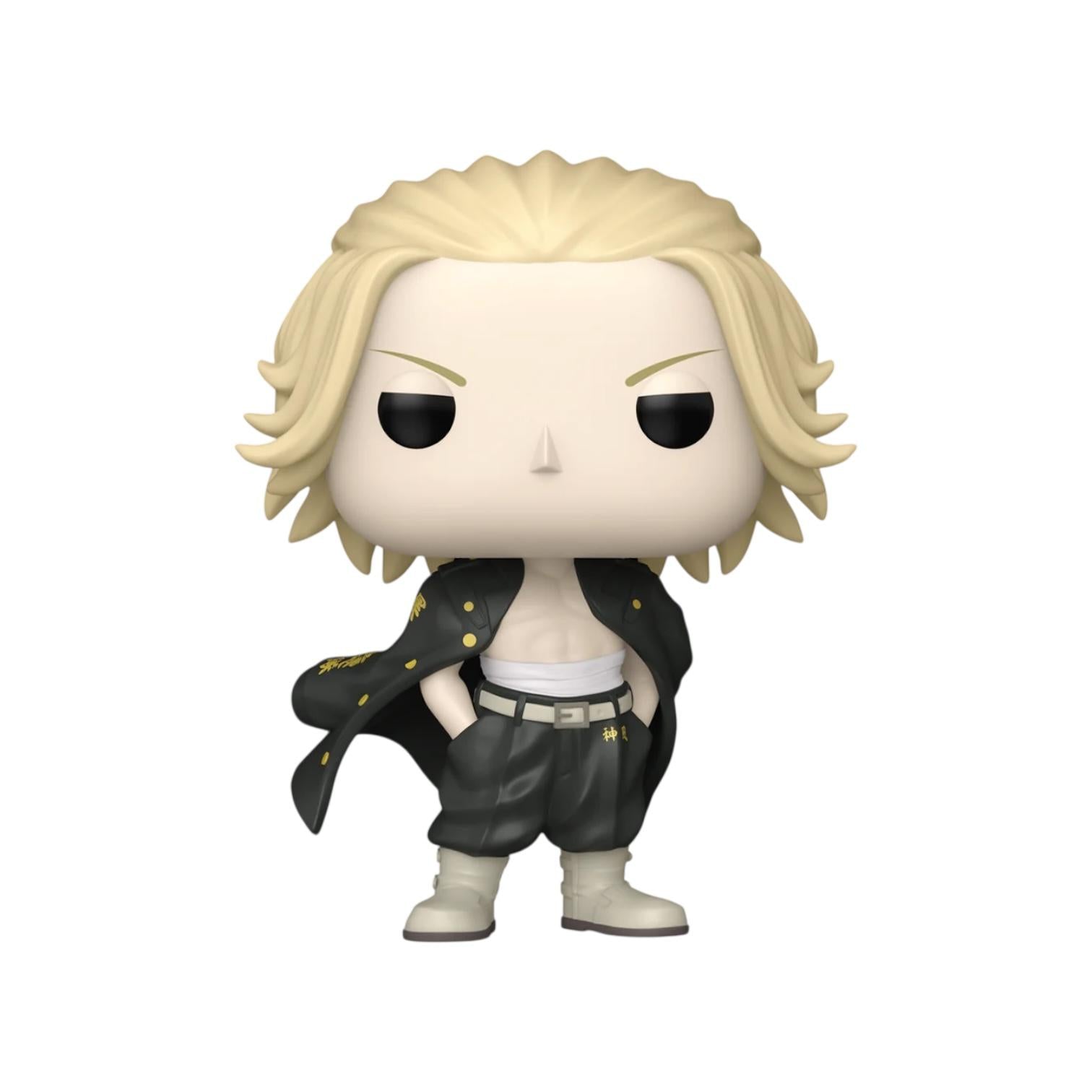 Funko Pop! vinyl figure with blonde hair and black outfit on a white background