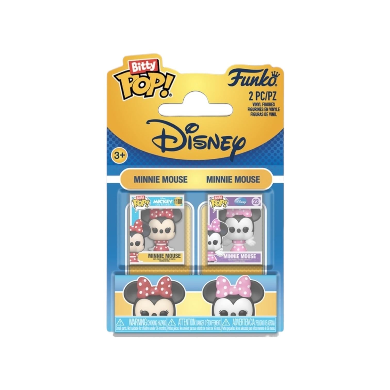 Funko Pop! Disney Minnie Mouse packaging on a white background