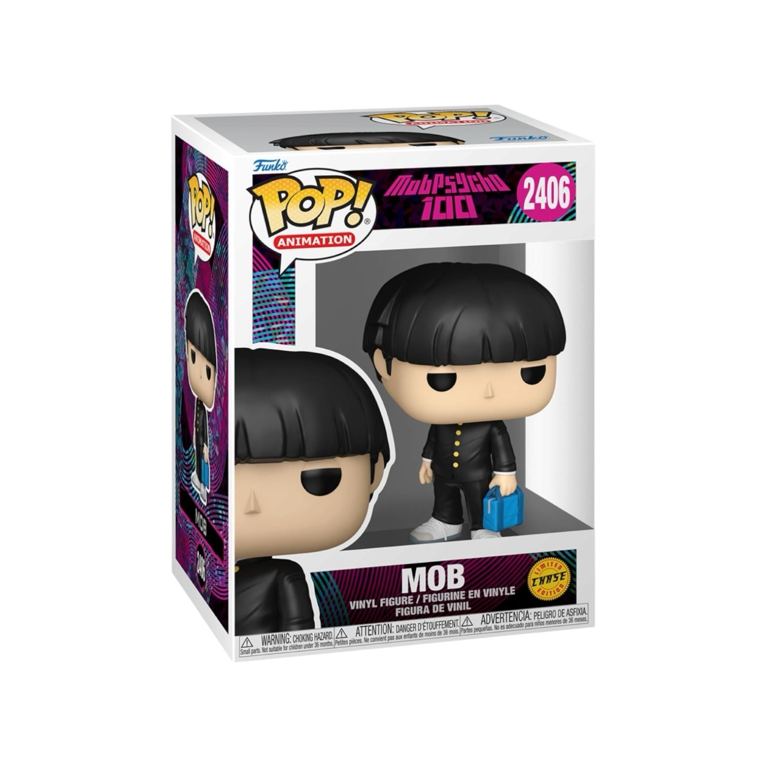 Funko Pop! vinyl figure packaging with character and branding on a white background