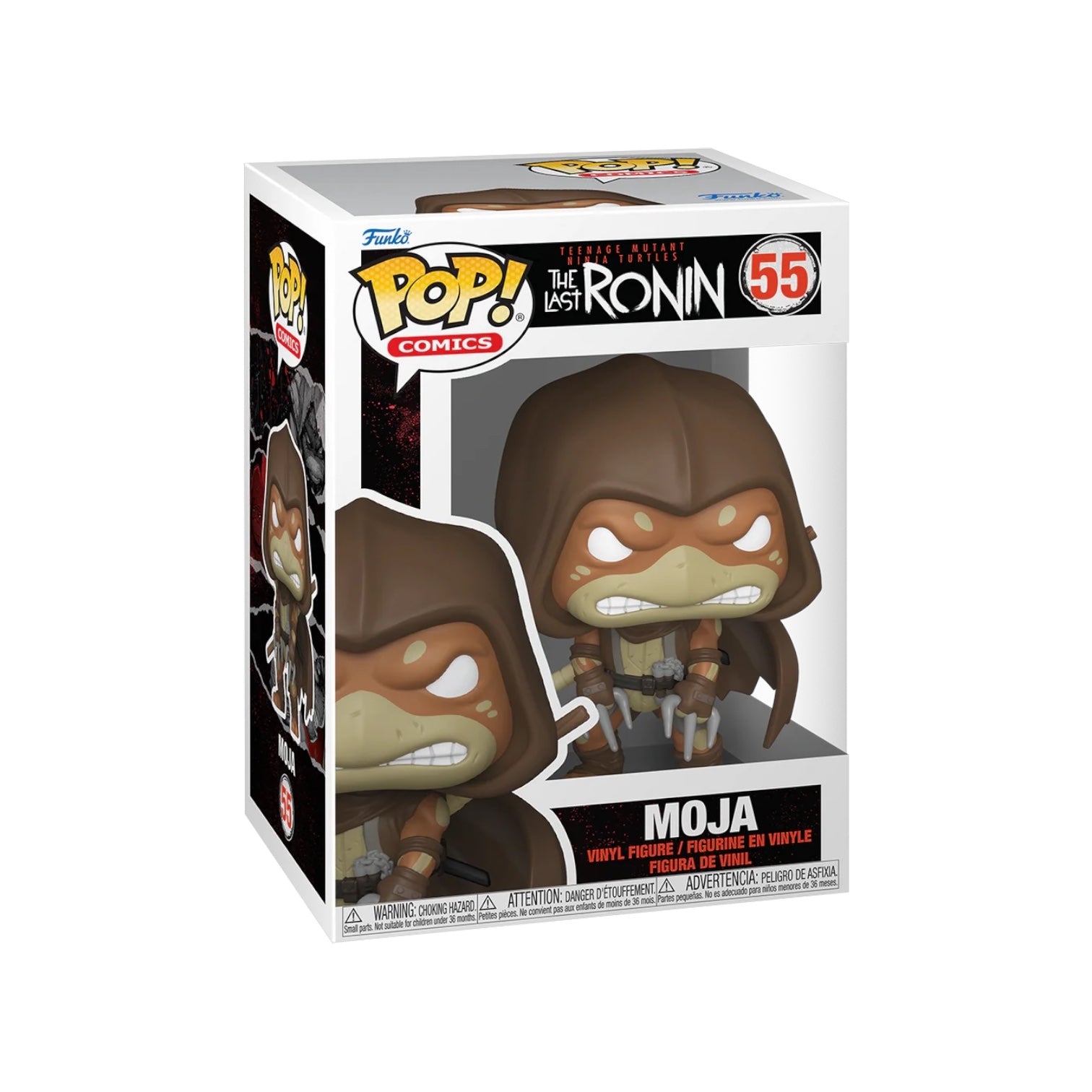 Funko Pop! vinyl figure packaging with 'The Ronin' and 'Moja' branding on a white background
