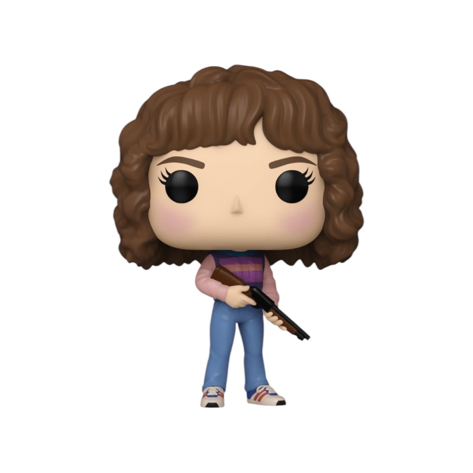 Funko Pop! vinyl figure of a character with brown hair and a gun on a white background