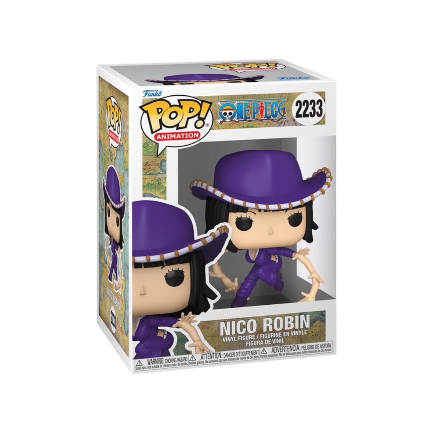 Funko Pop! Animation Nico Robin figure in packaging on a white background