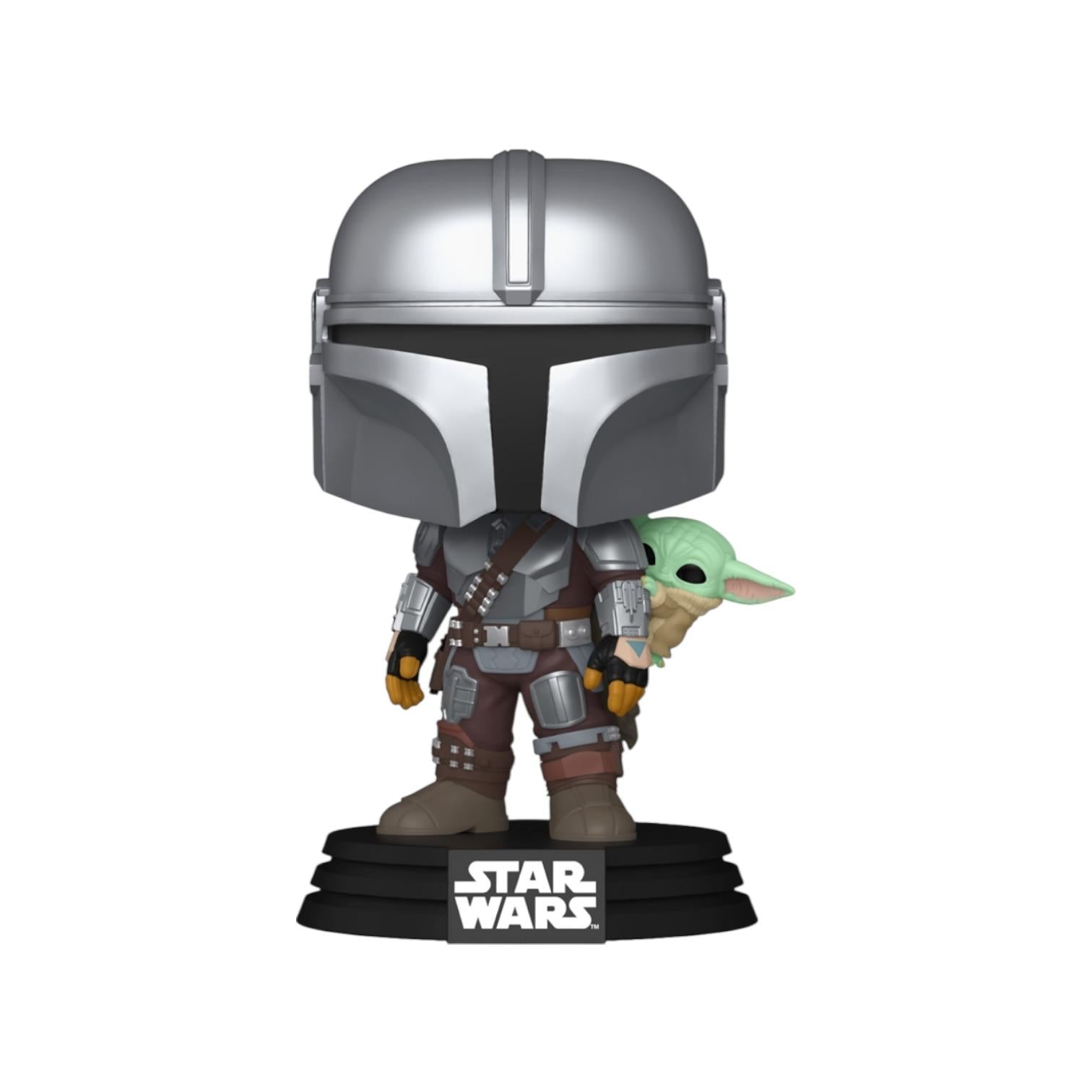 The Mandalorian with Grogu on back #818 Funko Pop - Star Wars - PREORDER