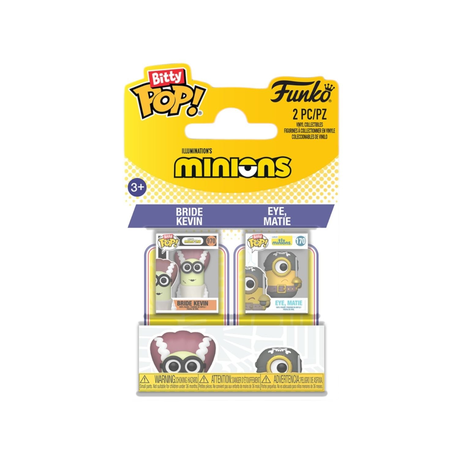 Bride Kevin & Eye Matie 2 pack Bitty Pop - Minions - PREORDER