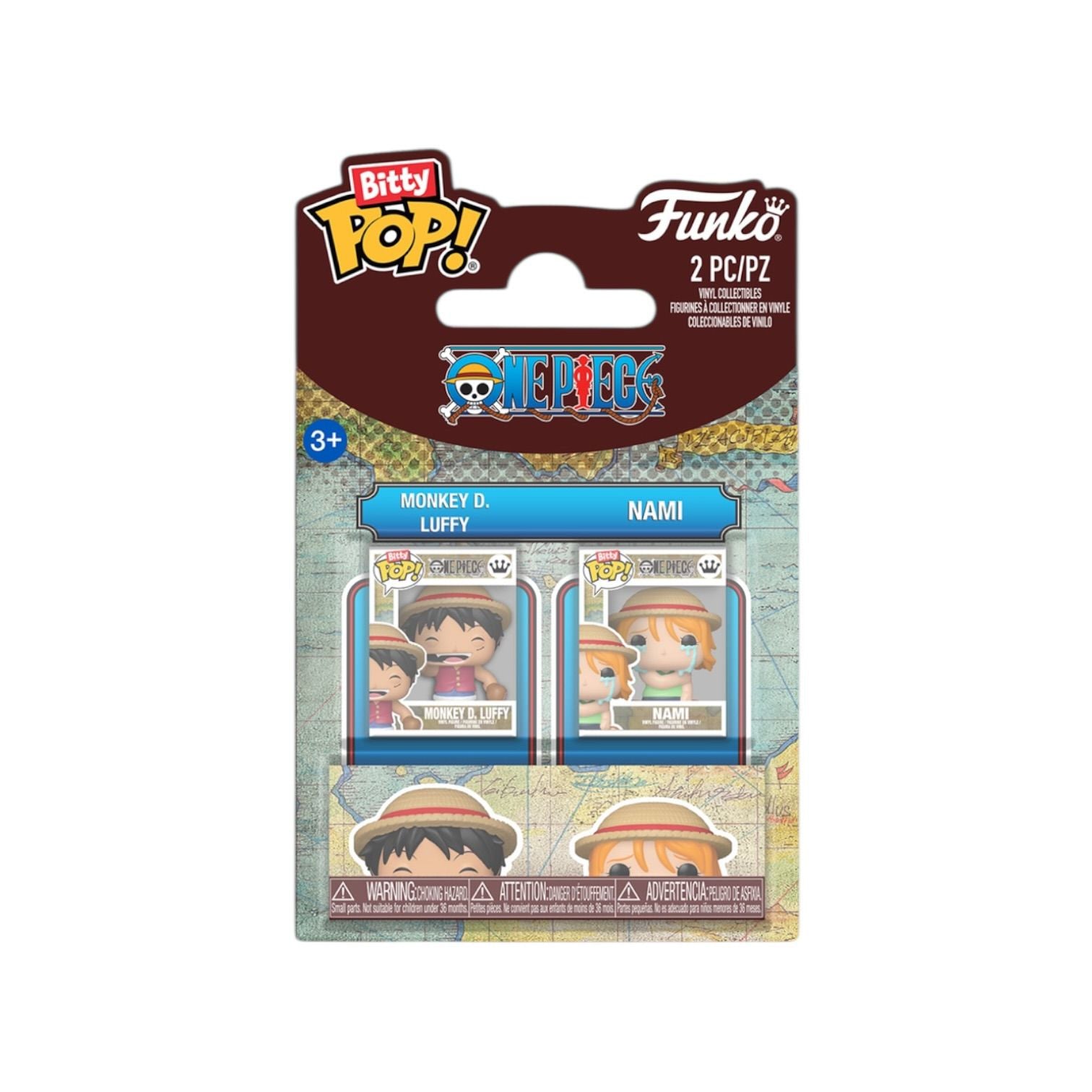 Luffy & Nami 2 pack Bitty Pop - One Piece - PREORDER