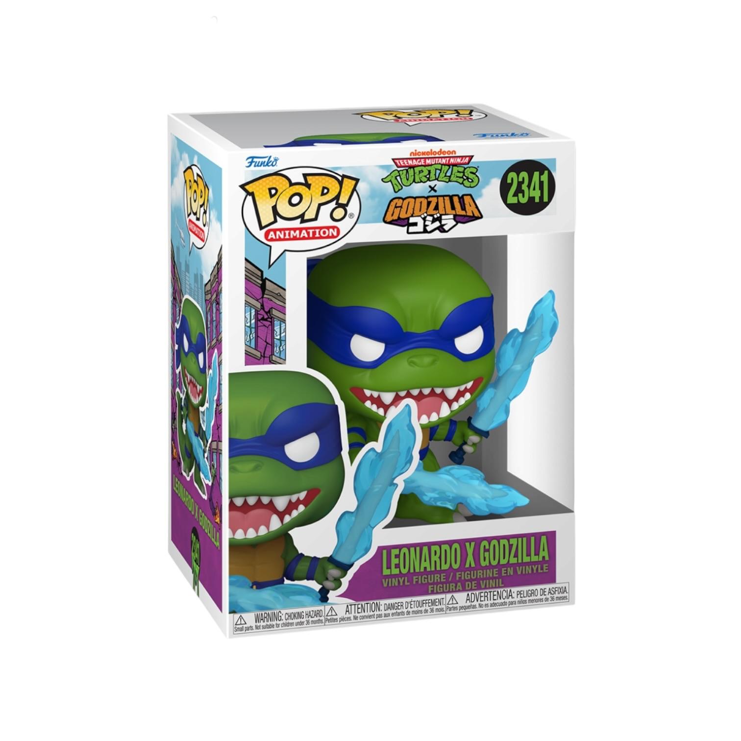 Leonardo X Godzilla #2341 Funko Pop - Teenage Mutant Ninja Turtles: Turtles x Godzilla - PREORDER