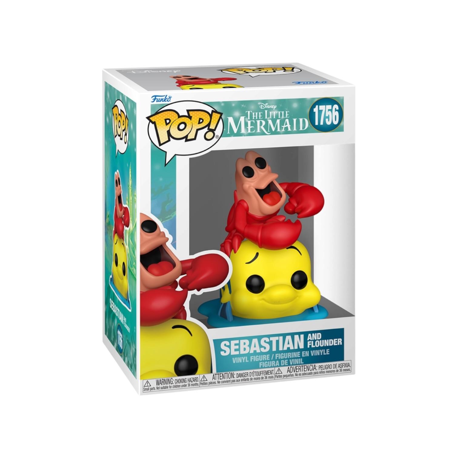 Sebastian and Flounder #1756 Funko Pop! - The Little Mermaid - PREORDER