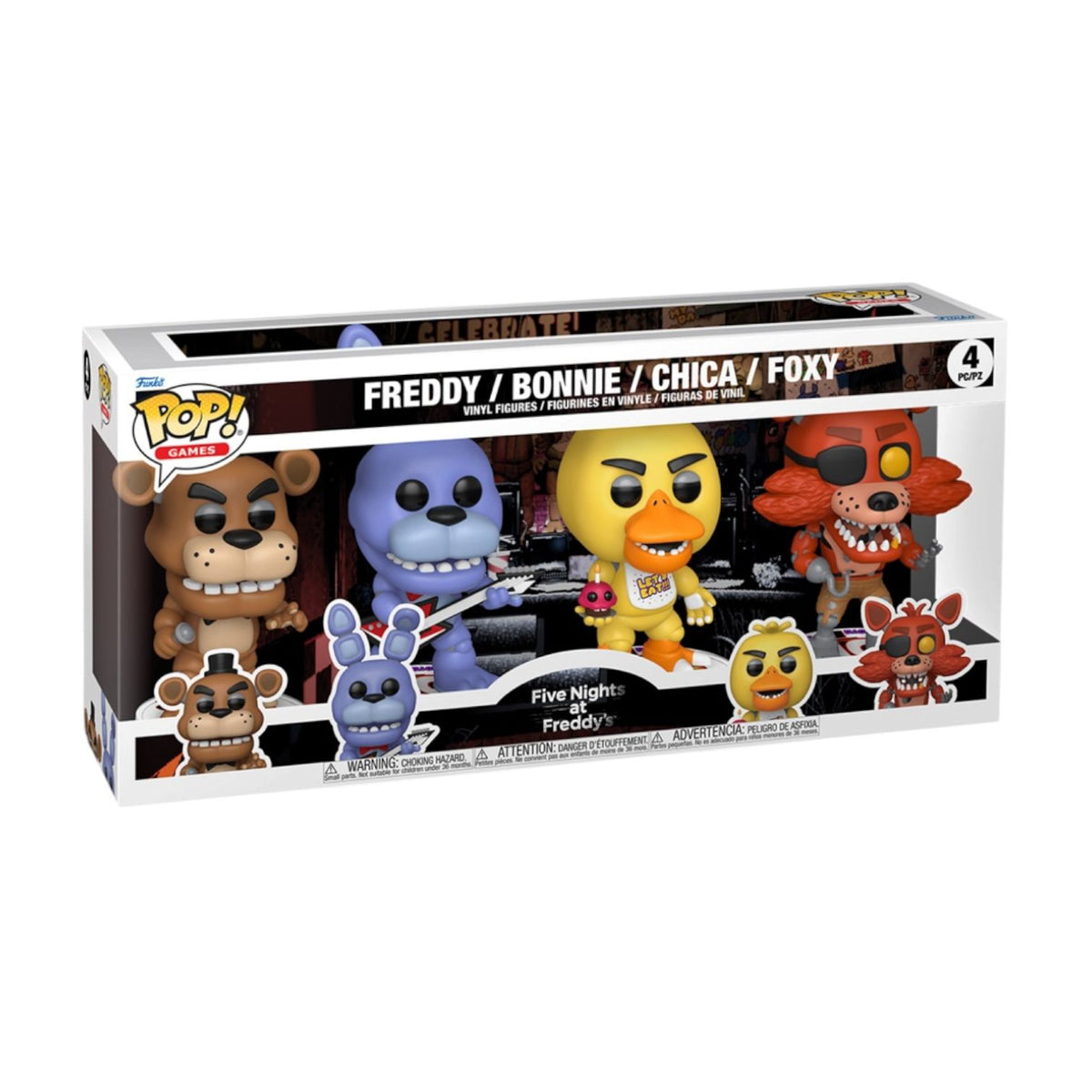 Freddy/ Bonnie/ Chica/ Foxy 4 Pack Funko Pop! - Five Nights at Freddy's