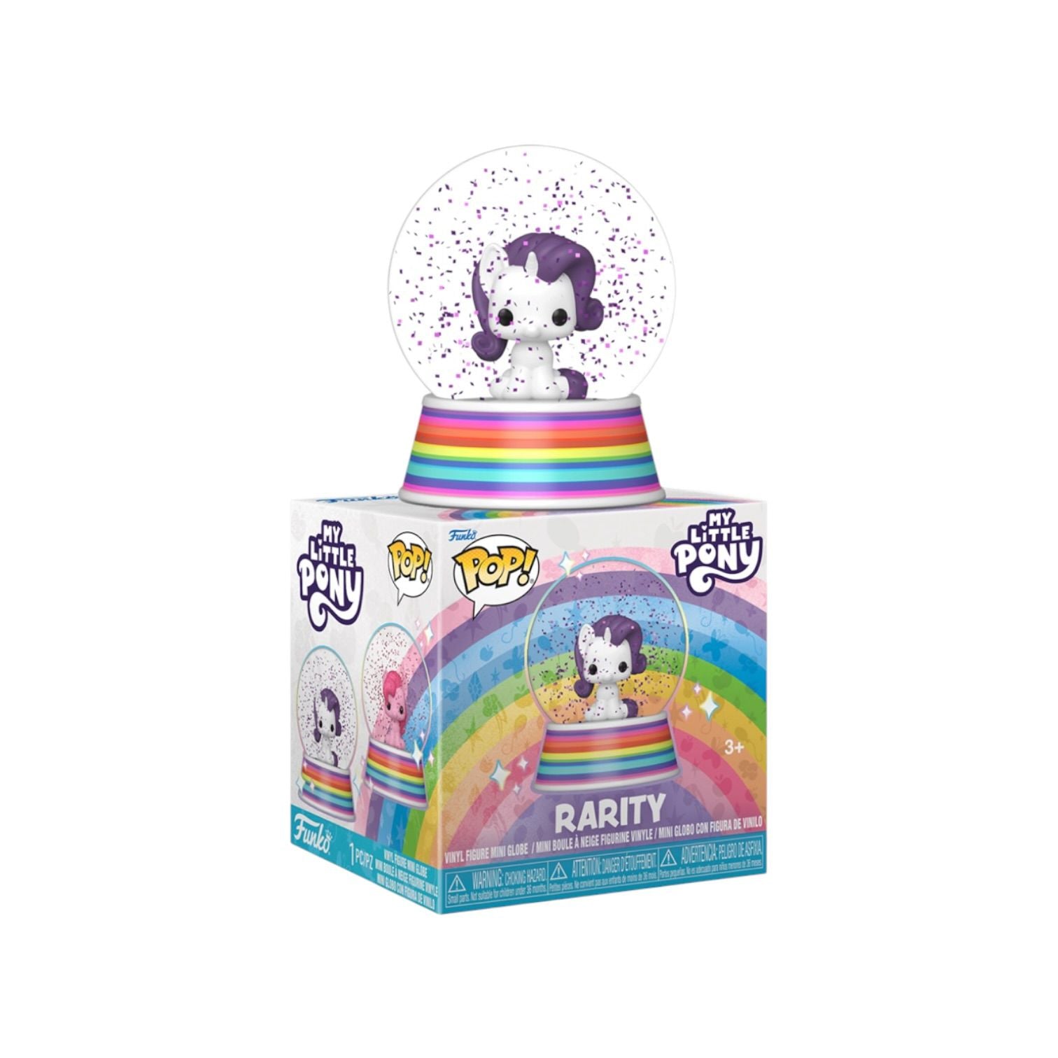 Rarity Mini Glitter Globe - My Little Pony