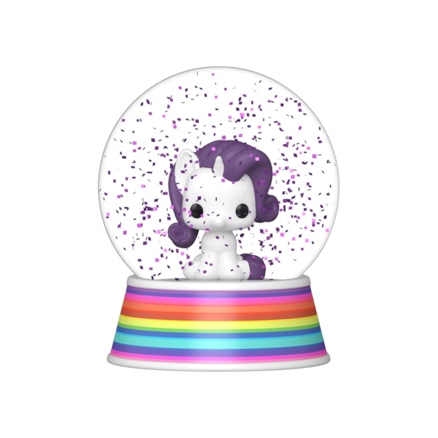 Rarity Mini Glitter Globe - My Little Pony