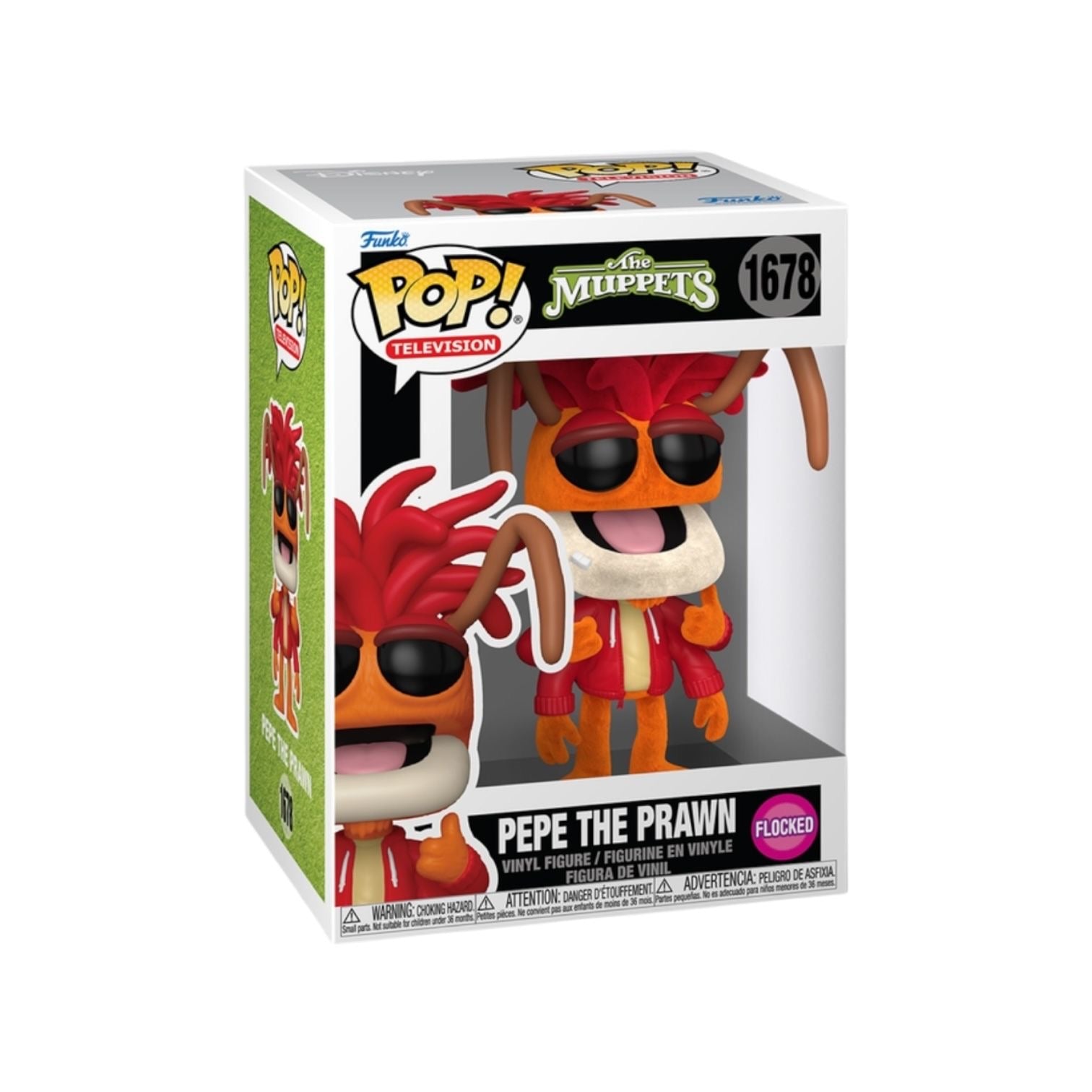Funko Pop! vinyl figure of Pepe the Prawn from The Muppets in packaging