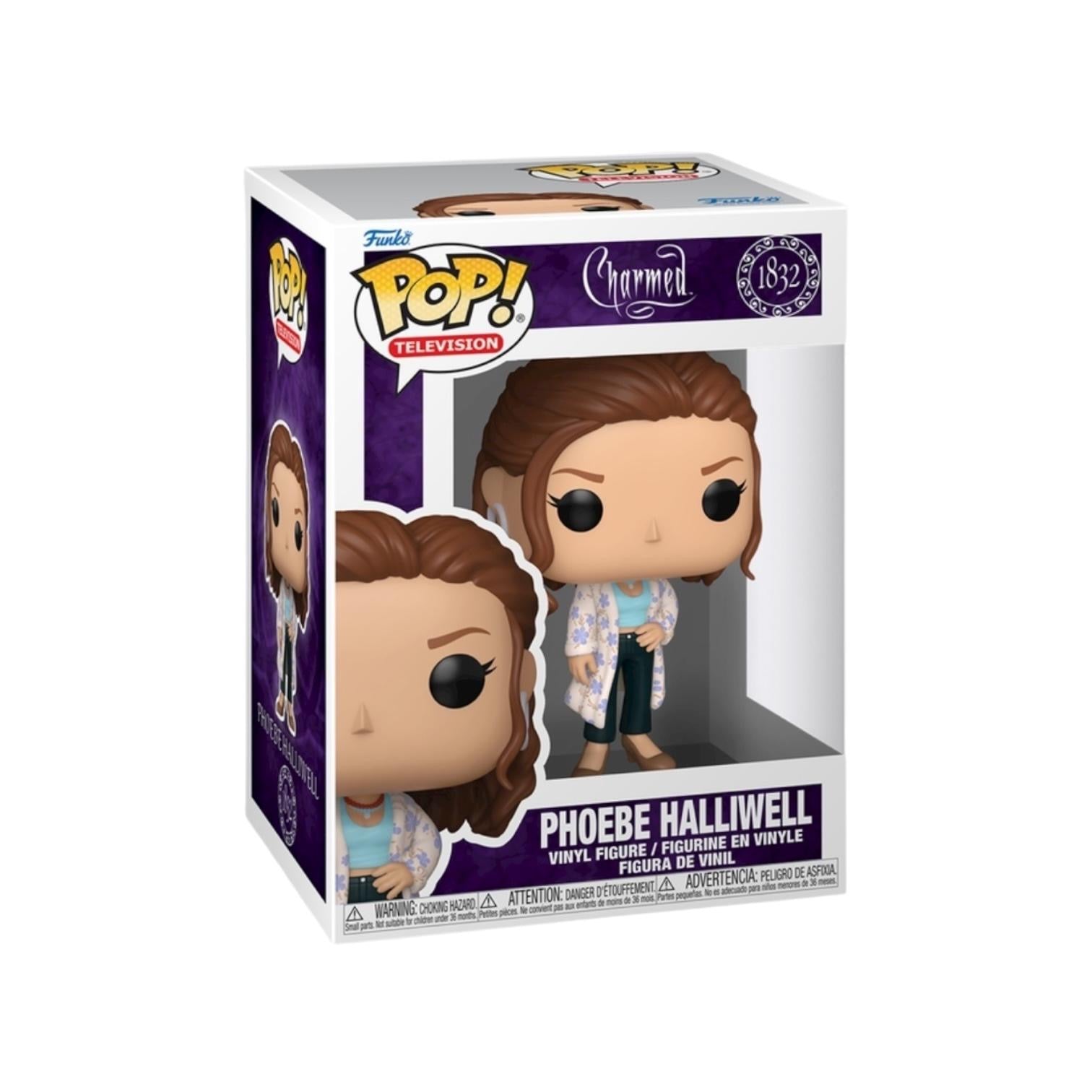 Funko Pop! vinyl figure packaging of Phoebe Halliwell from Charmed on a white background