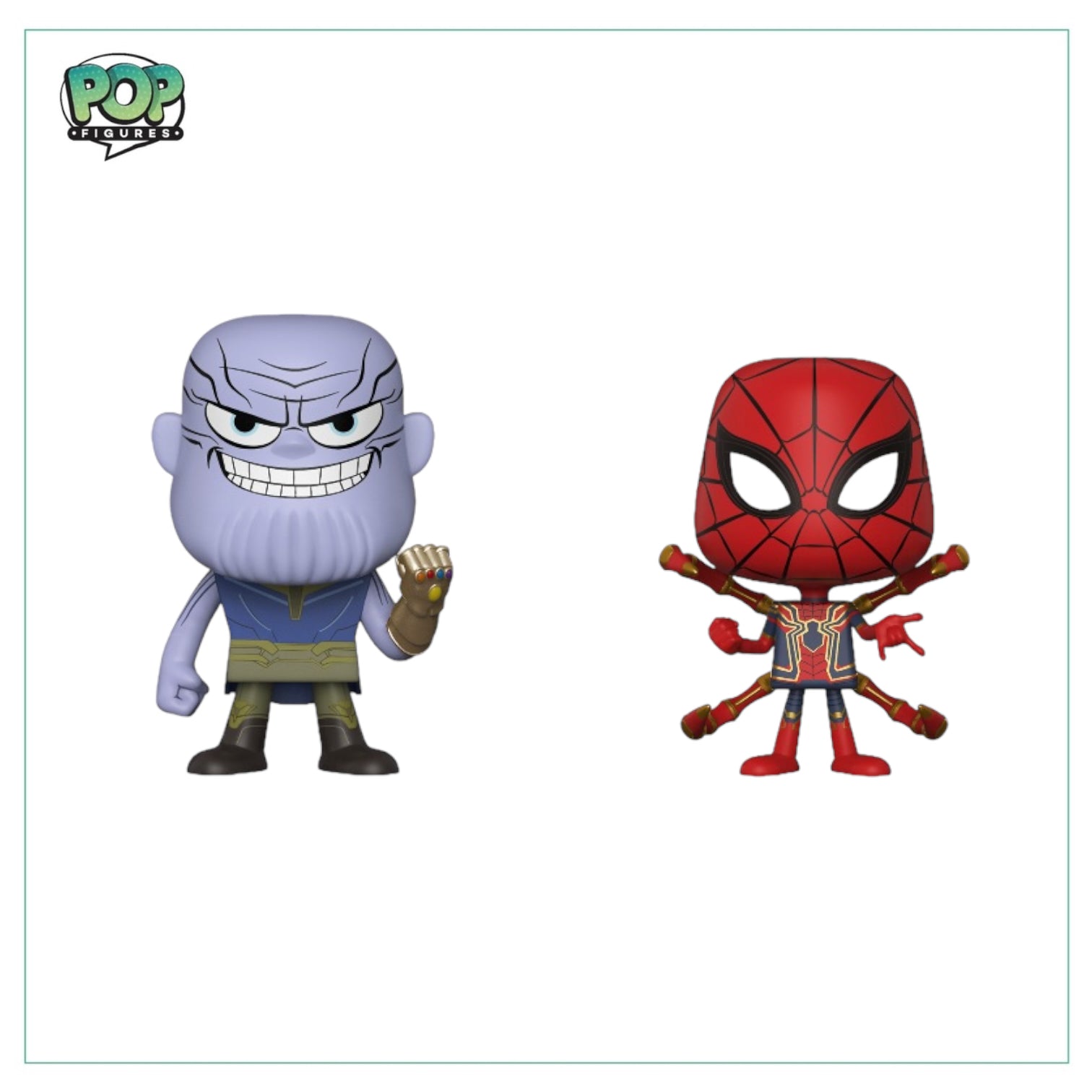 Thanos and Iron Spider 2 Pack Funko Vynl. - Infinity War - Marvel
