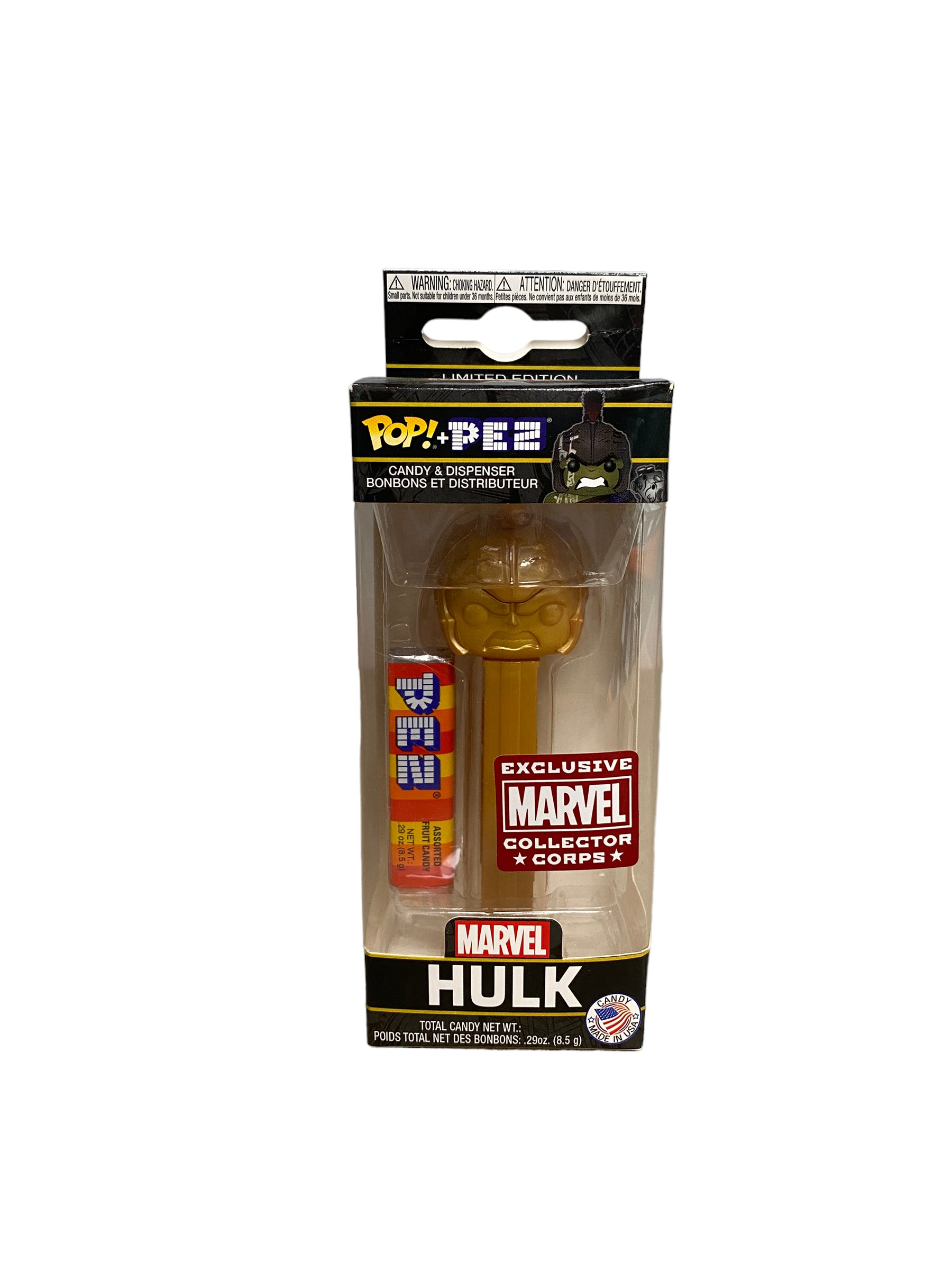 Hulk (Gold) Funko Pop Pez! - Marvel - Marvel Collector Corps Exclusive - Condition 8.75/10