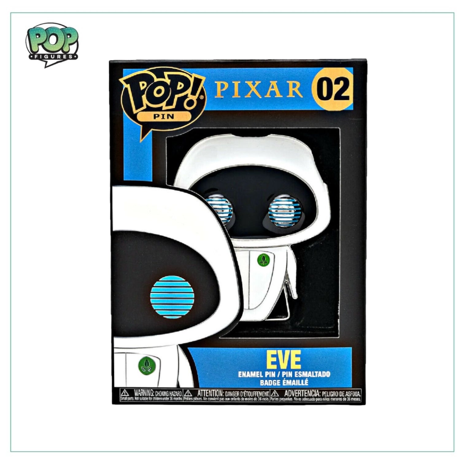 Eve #02 Funko Enamel Pop! Pin- Wall-E - Disney