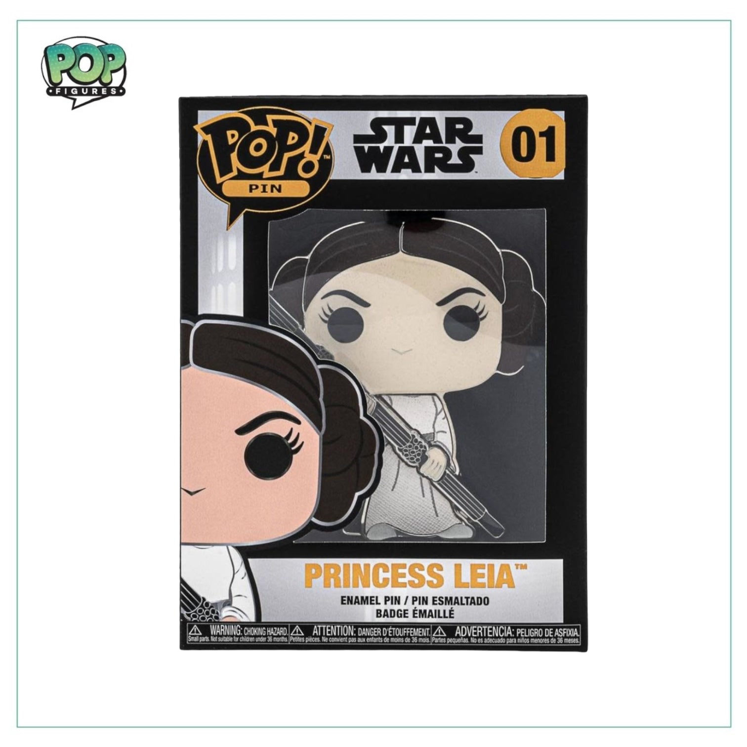 Princess Leia #01 Funko Enamel Pop! Pin - Star Wars