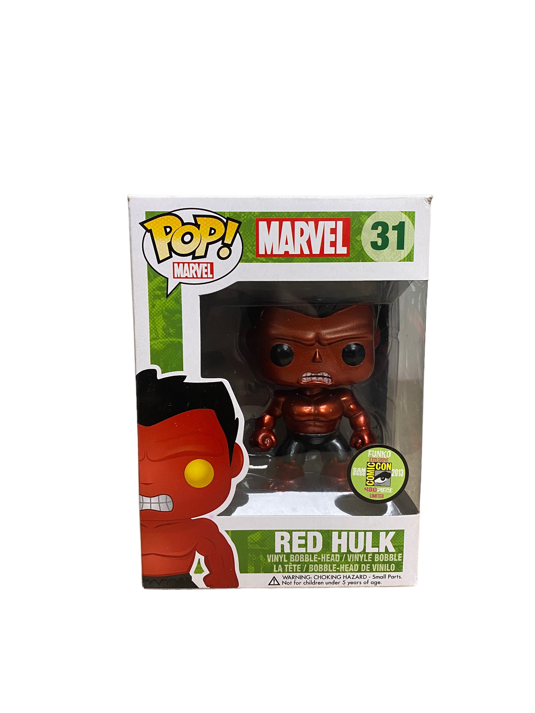 Red Hulk #31 (Metallic) Funko Pop! - Marvel - SDCC 2013 Exclusive LE480 Pcs - Condition 8/10